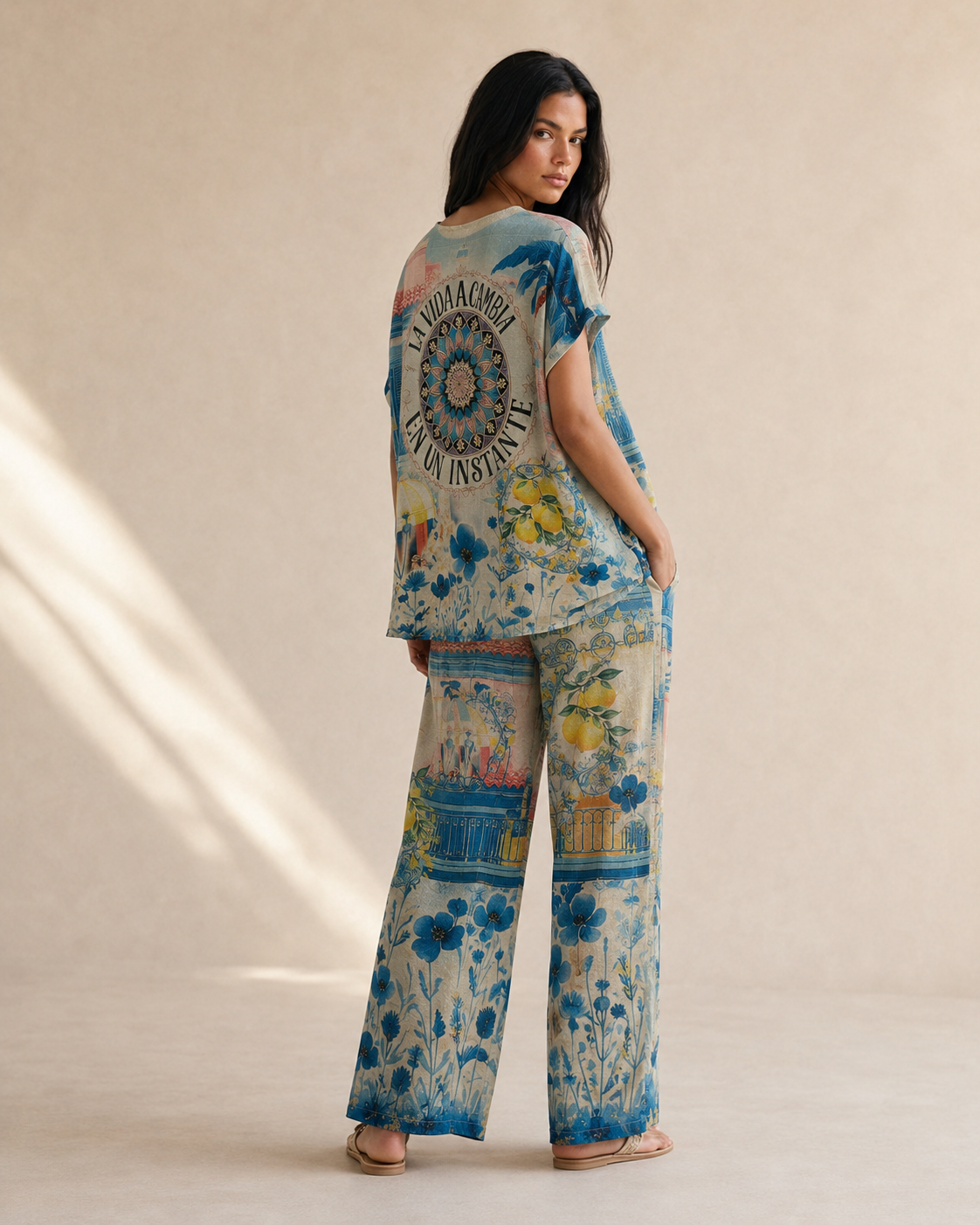La Vida 2 Piece Top & Trousers Set