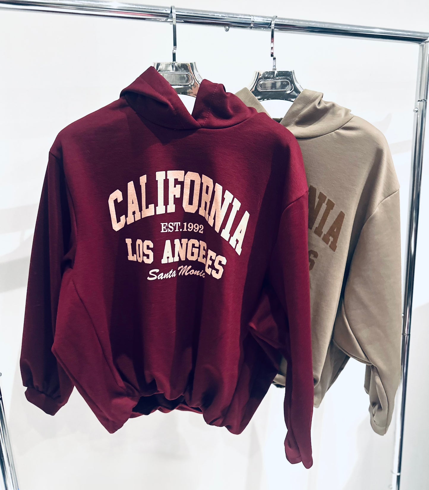 CARITA Burgundy Logo Hoodie