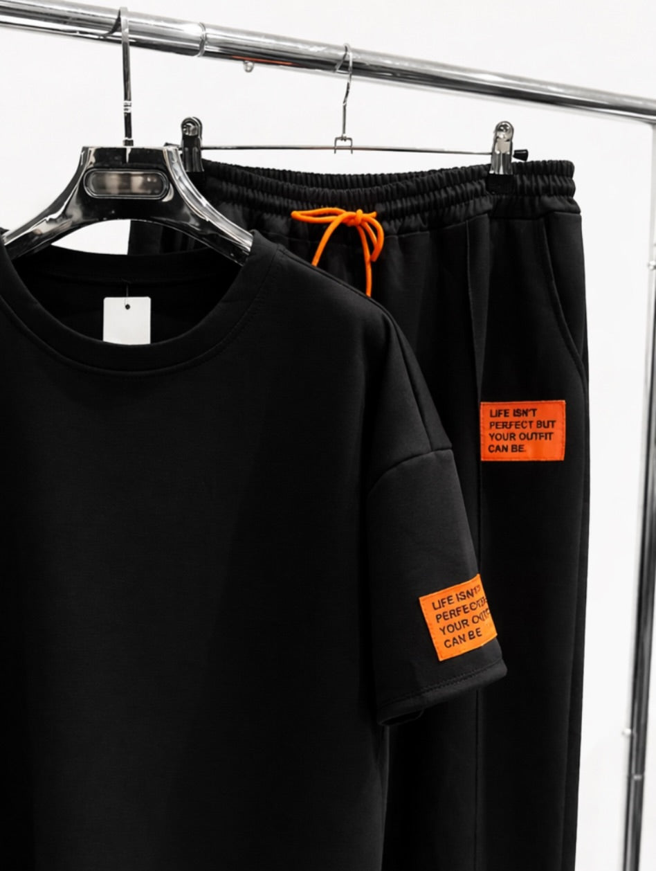 AMARA Black TShirt & Pants Co-Ord