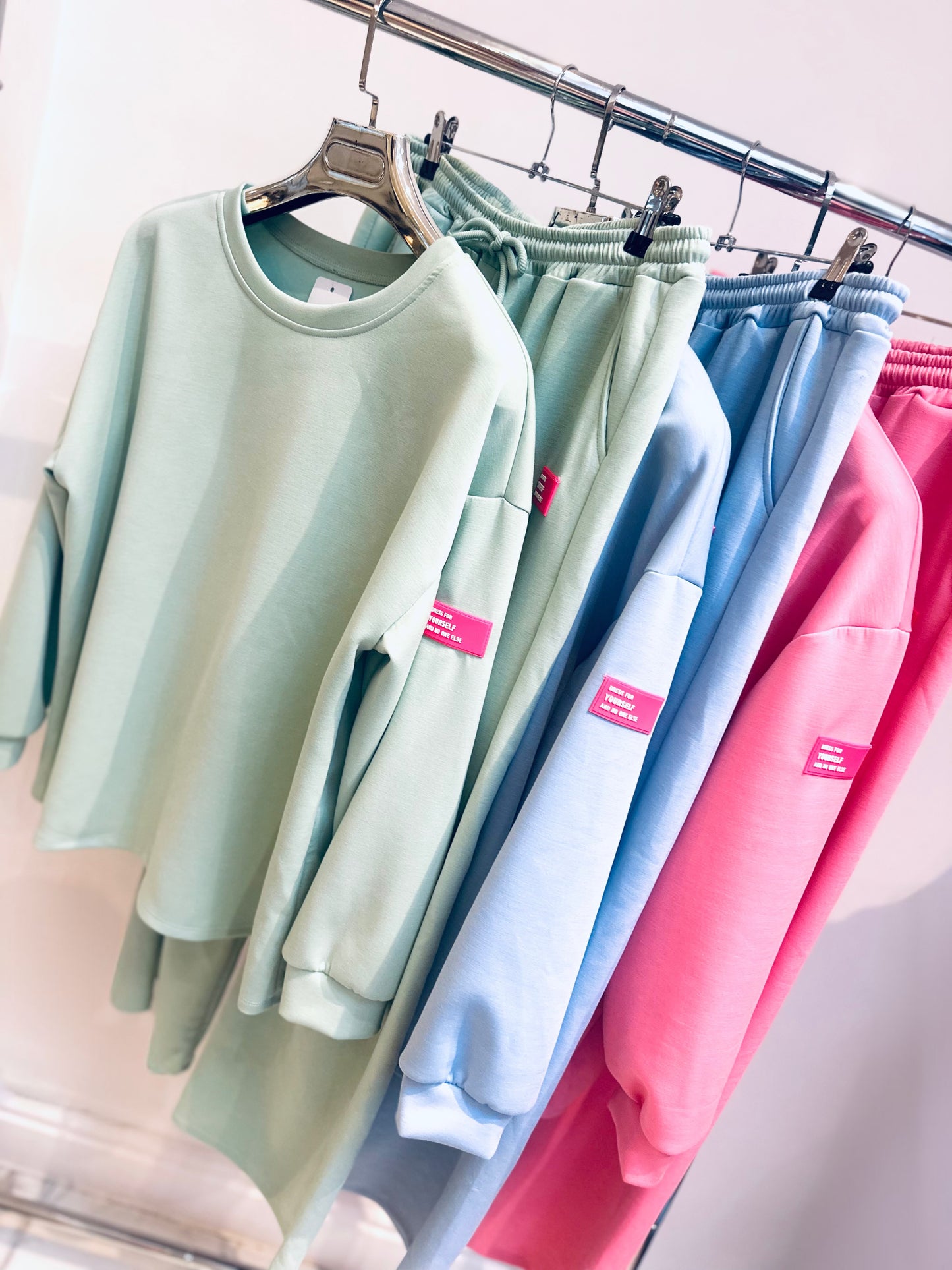 MILA Blue Sweater & Joggers Lounge Set
