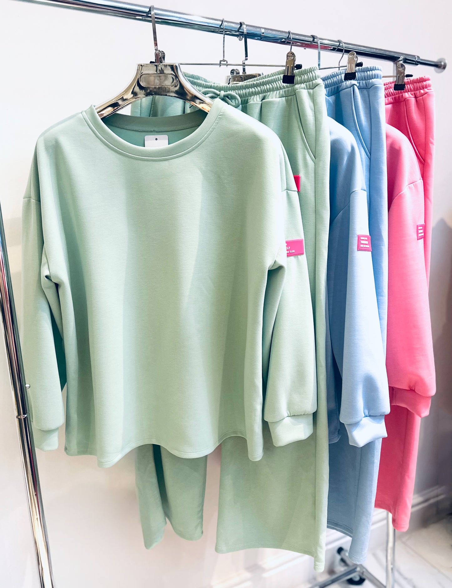 MILA Pink Sweater & Joggers Lounge Set