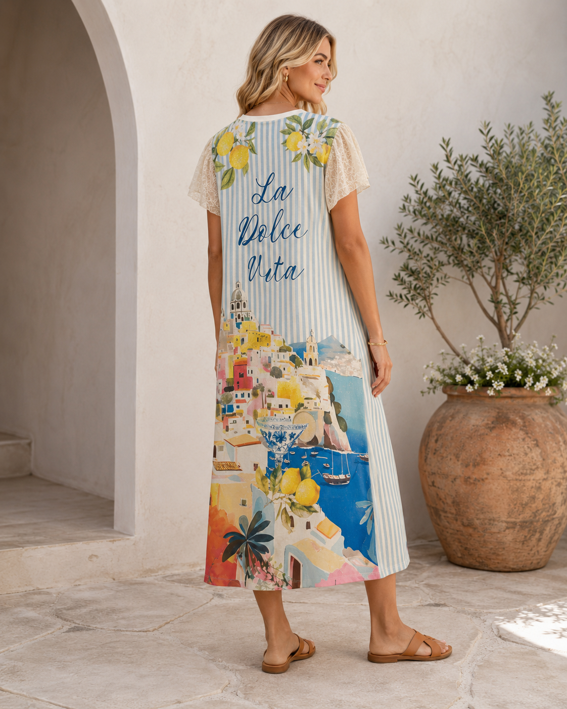 BELLAROSA Printed Mid Maxi Dress