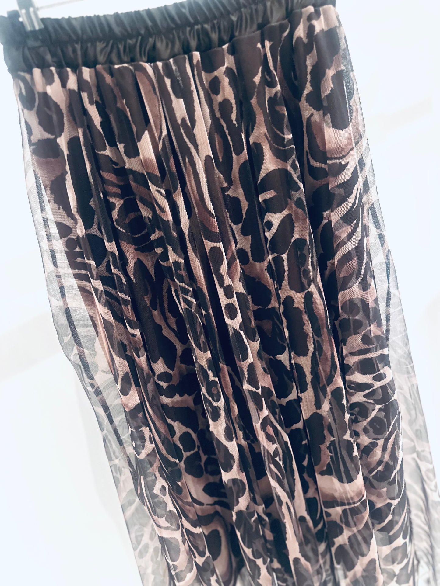 CELEYA Animal Print Skirt