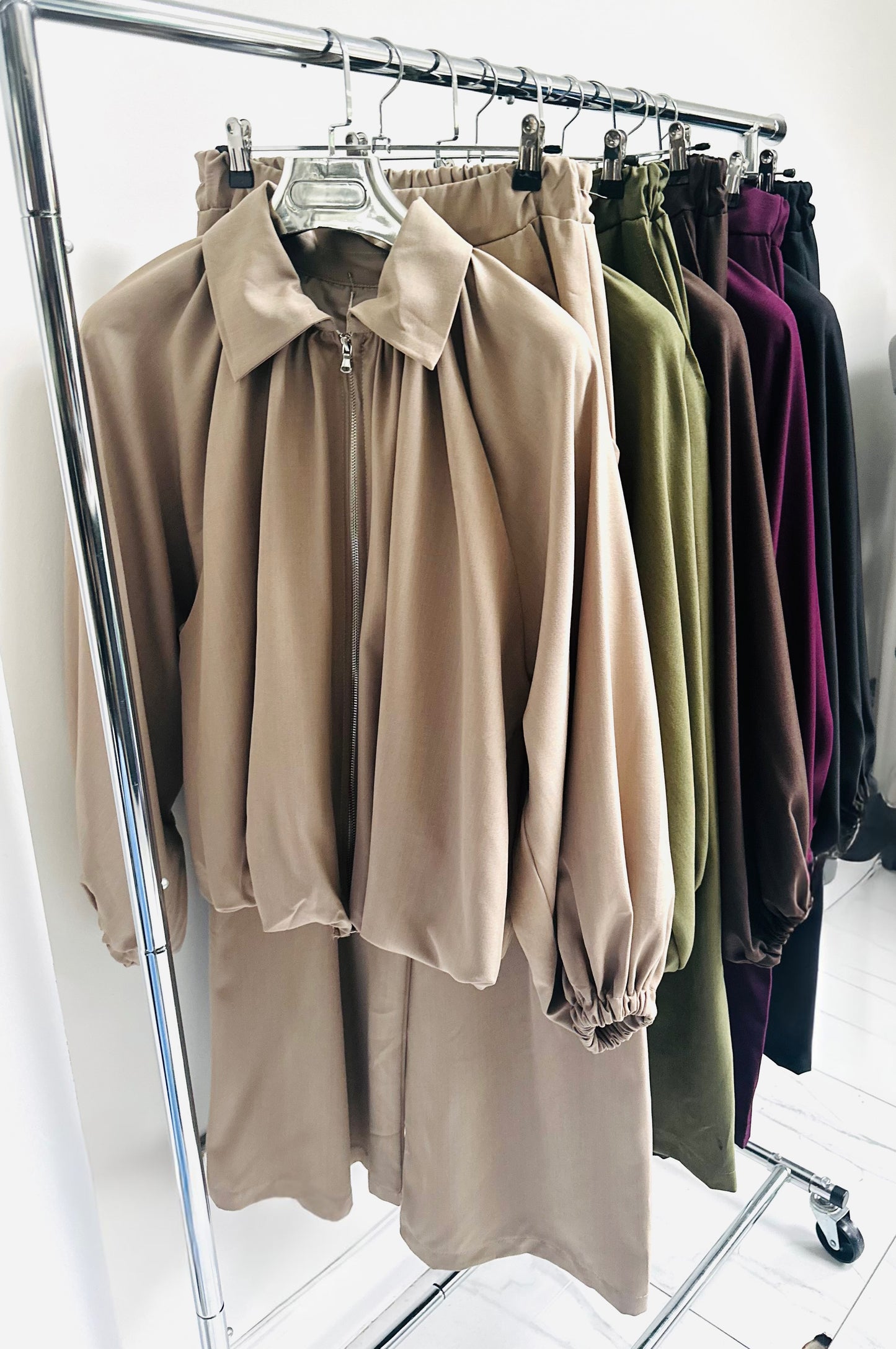 LIORA Khaki Jacket & Trousers Co-Ord