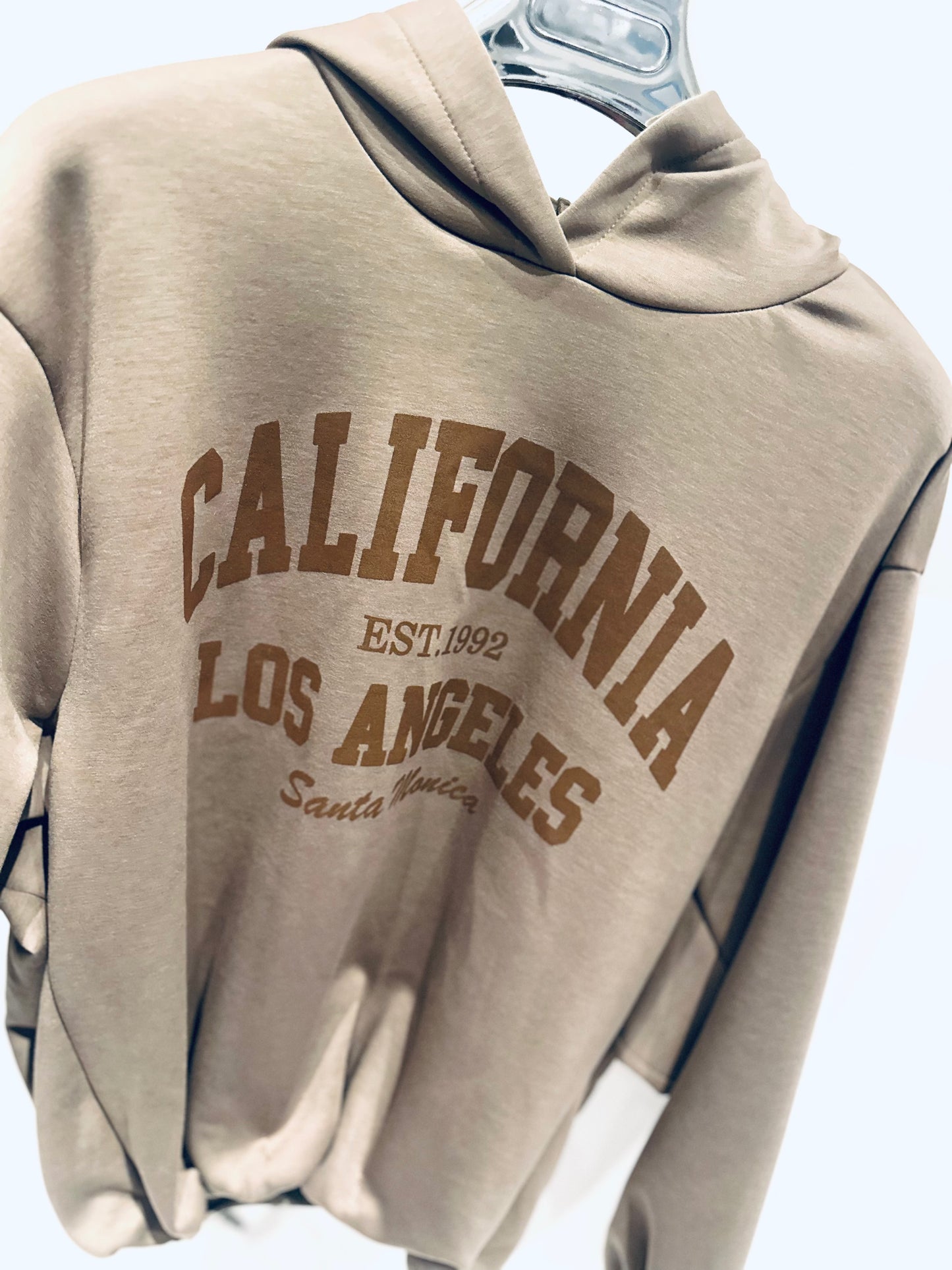 CARITA Taupe Logo Hoodie