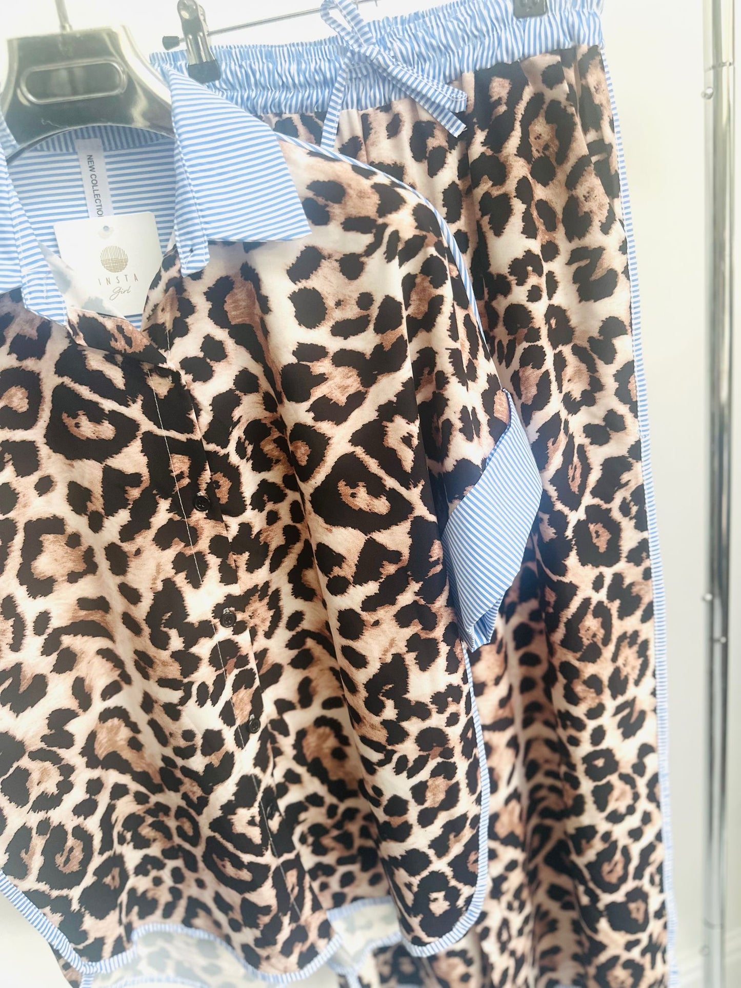 ZADIRA Animal Print Shirt & Trousers Co-Ord