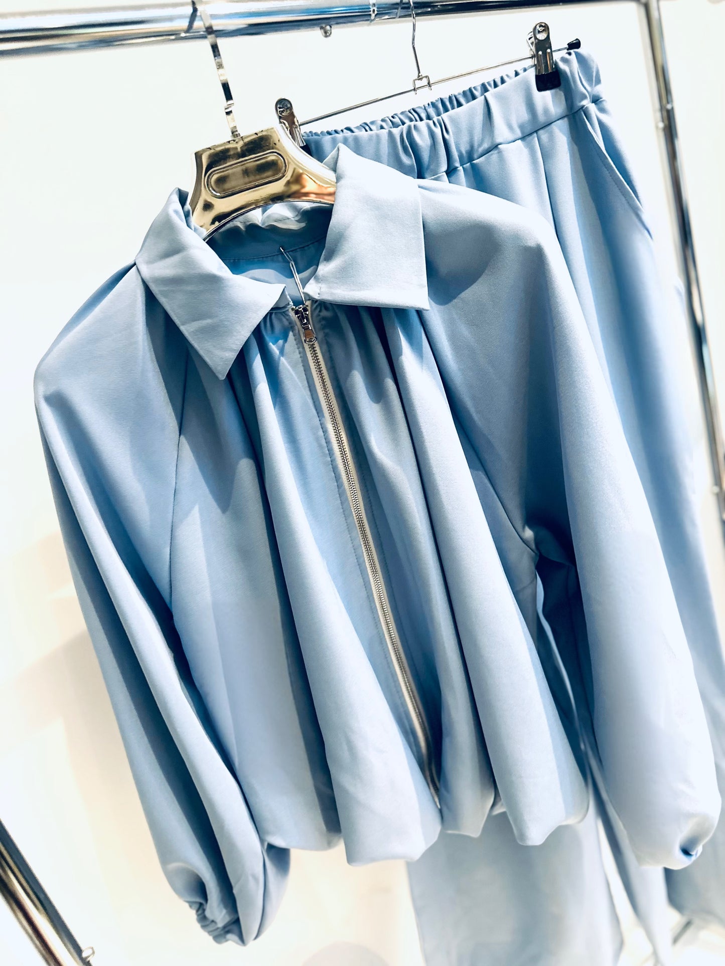 LIORA Blue Jacket & Trousers Co-Ord
