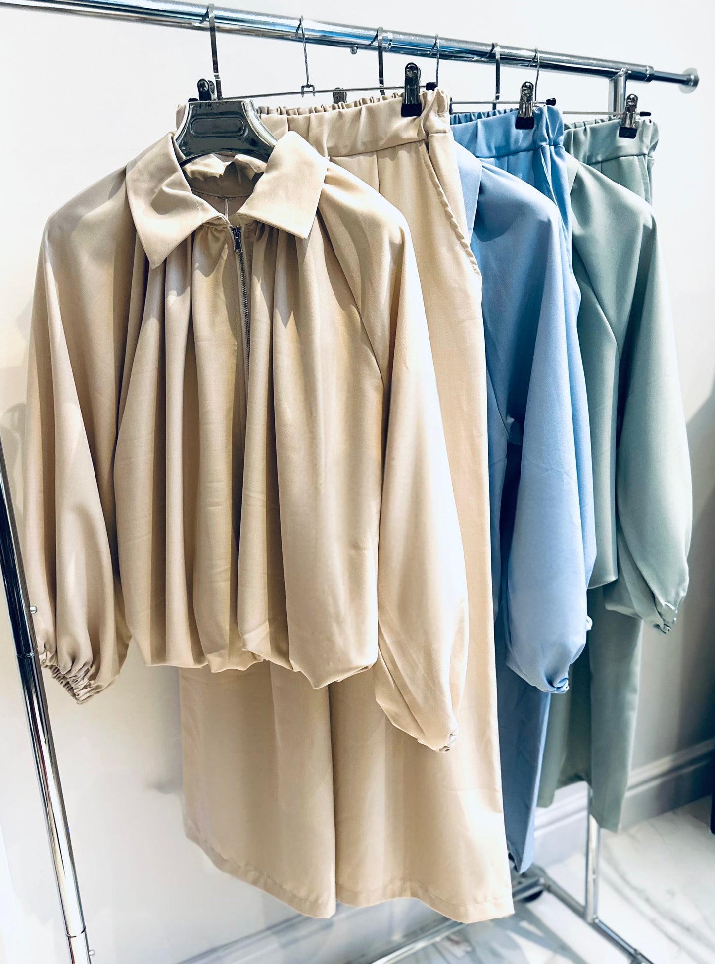 LIORA Beige Jacket & Trousers Co-Ord