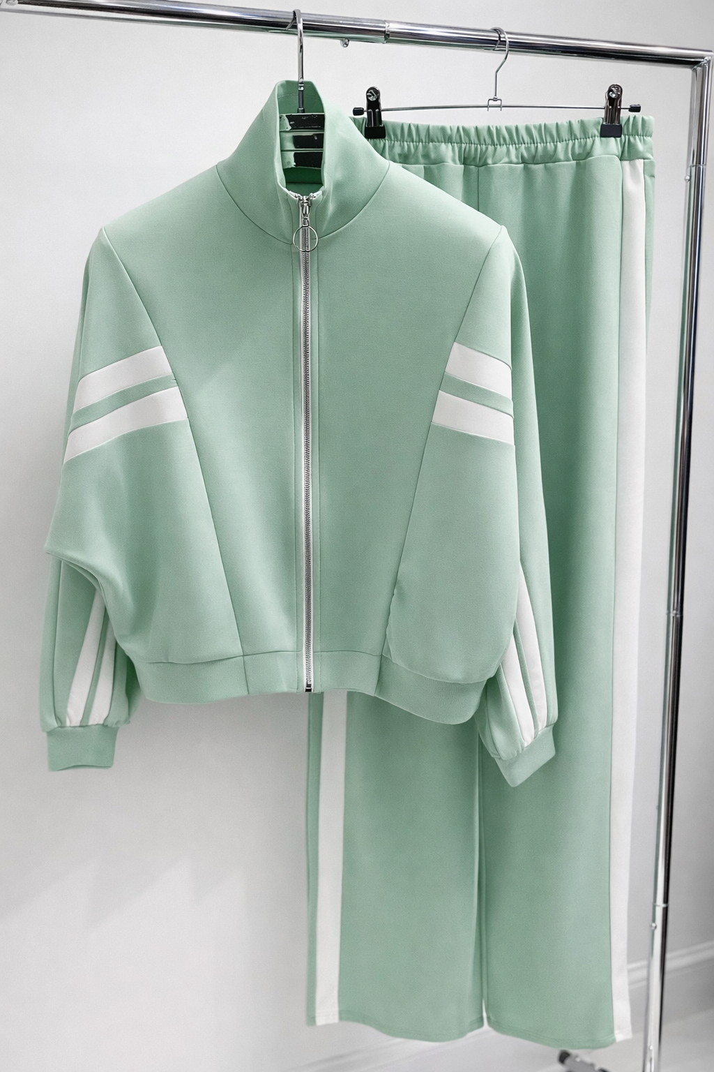 DIARA Mint Zip Jacket & Joggers Lounge Set