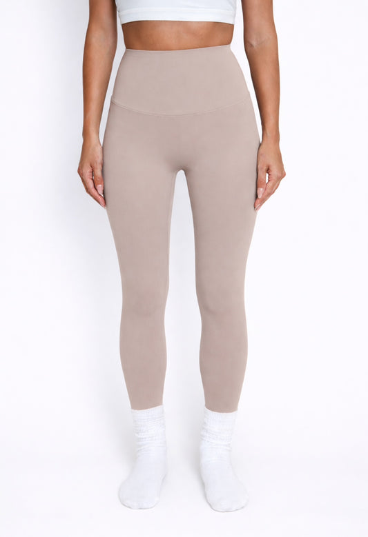 ZENA Taupe High Waisted Buttery Soft Leggings