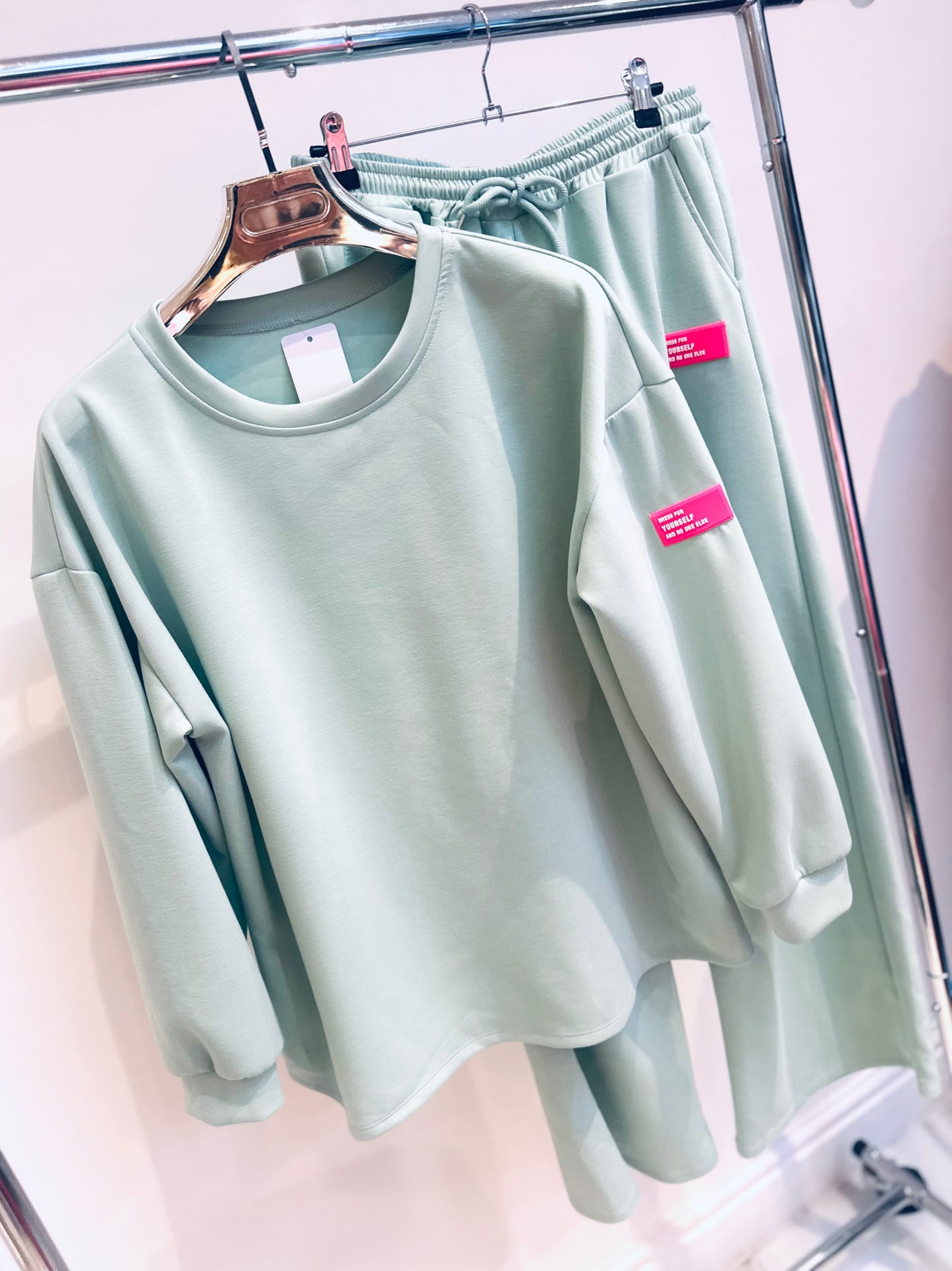 MILA Mint Sweater & Joggers Lounge Set