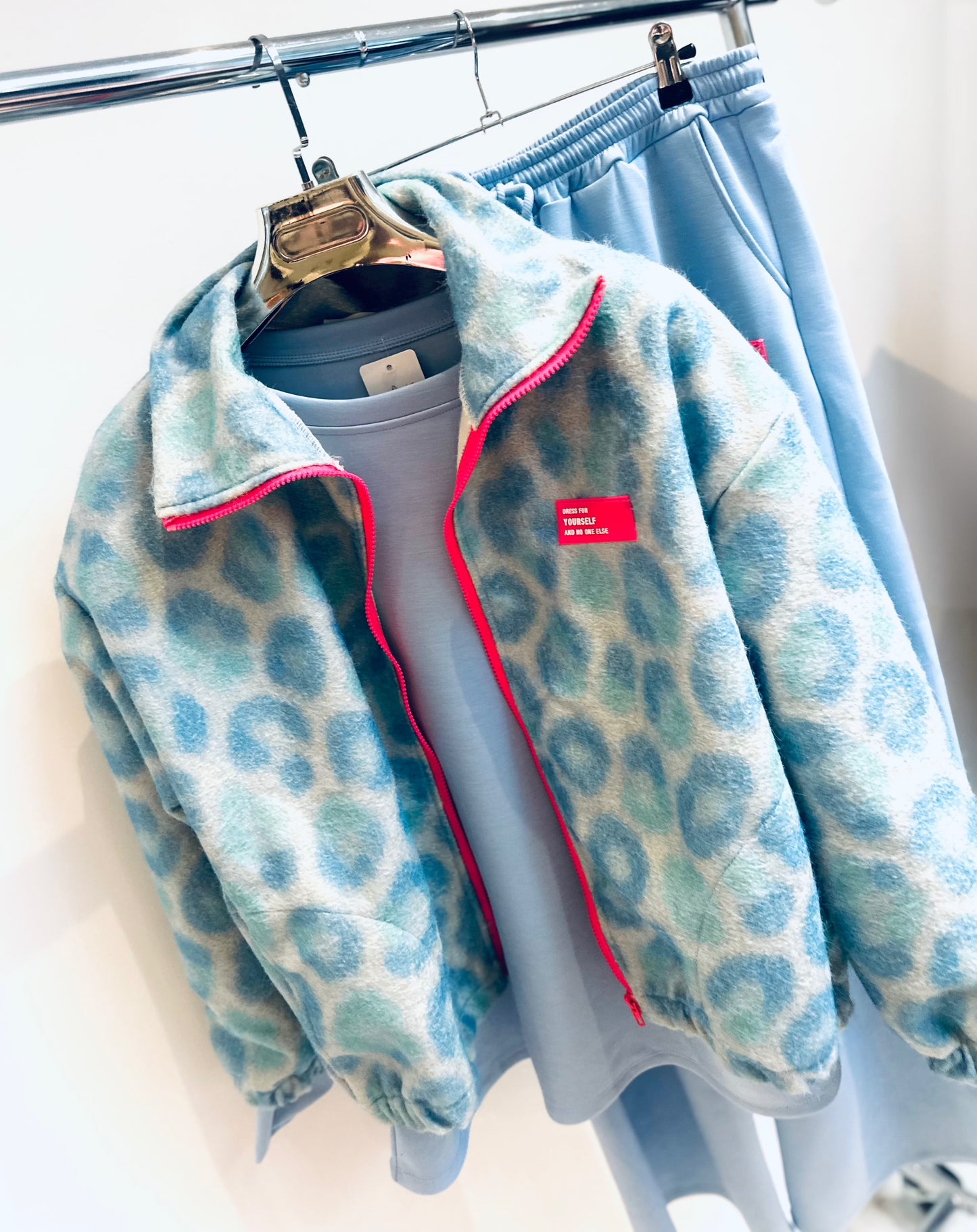 MILA Blue Sweater & Joggers Lounge Set