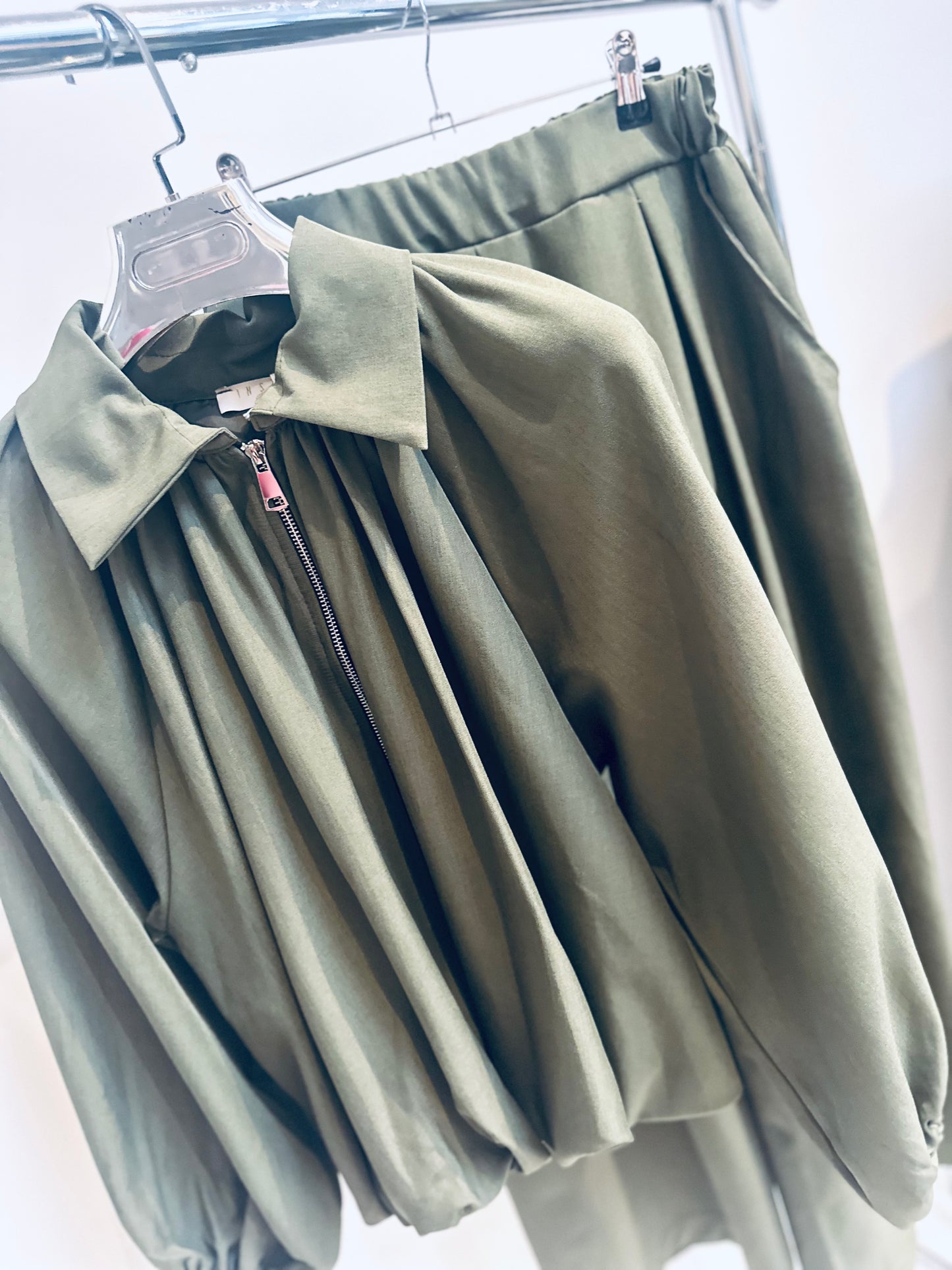 LIORA Khaki Jacket & Trousers Co-Ord