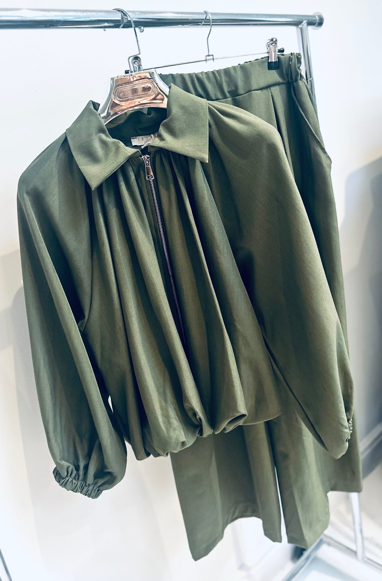 LIORA Khaki Jacket & Trousers Co-Ord