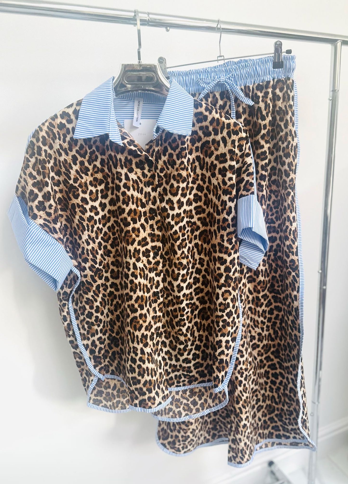 ZADIRA Animal Print Shirt & Trousers Co-Ord