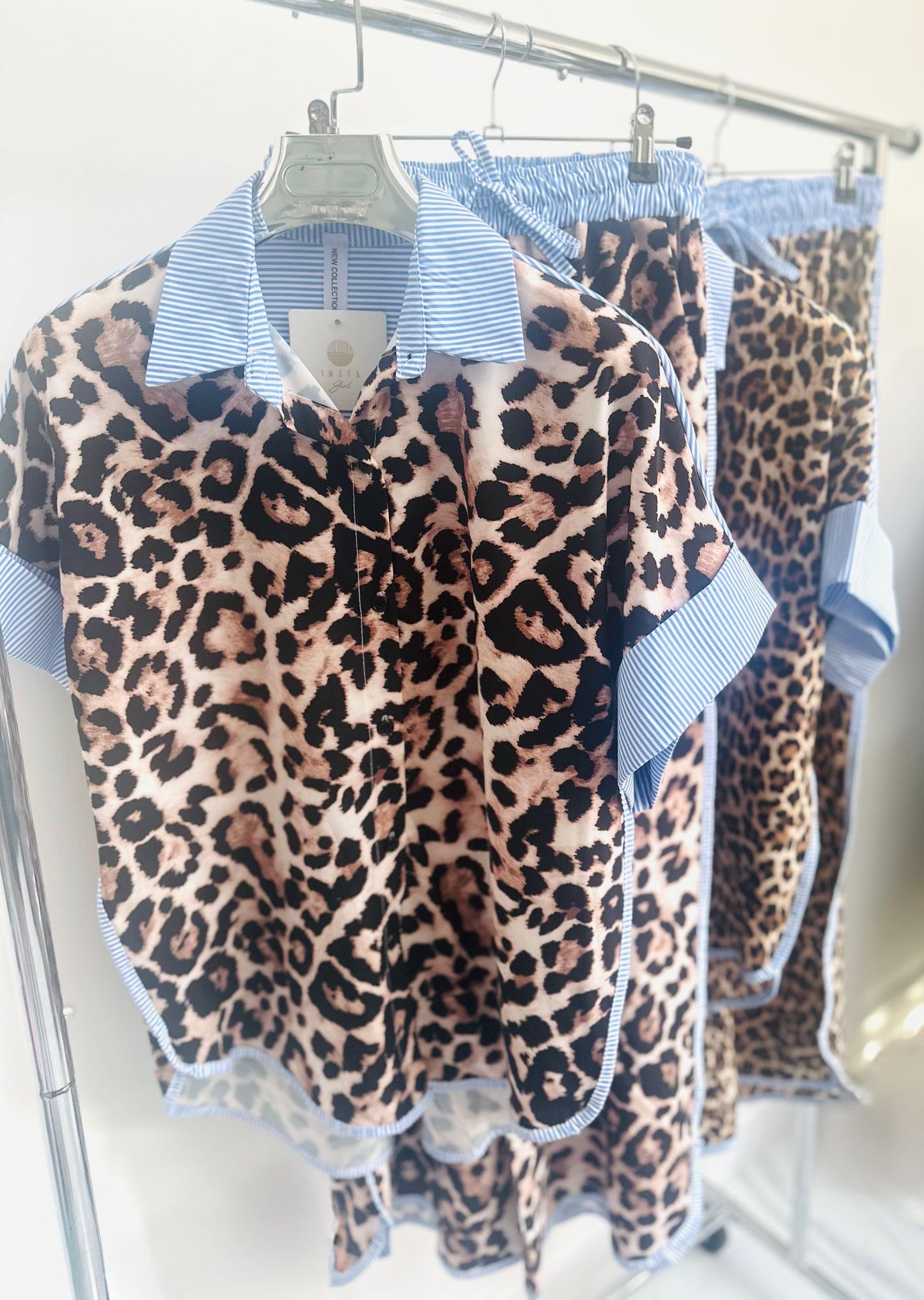 ZADIRA Animal Print Shirt & Trousers Co-Ord