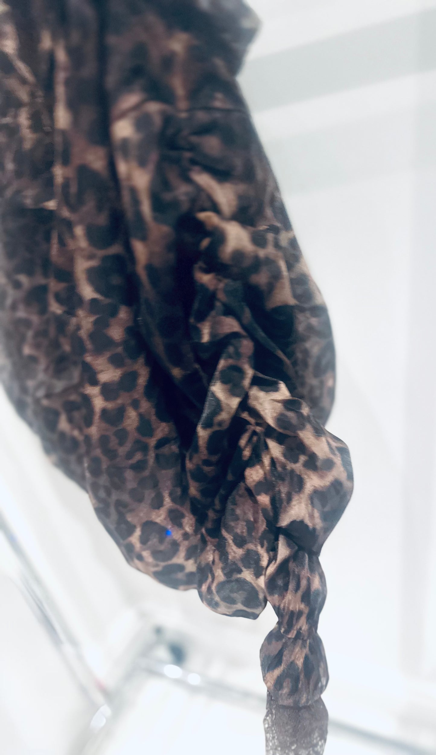 ARABELLA Leopard & Lace Zip Jacket