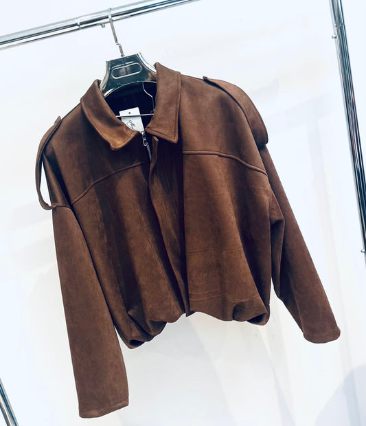 SORELLA Brown Faux Suede Jacket