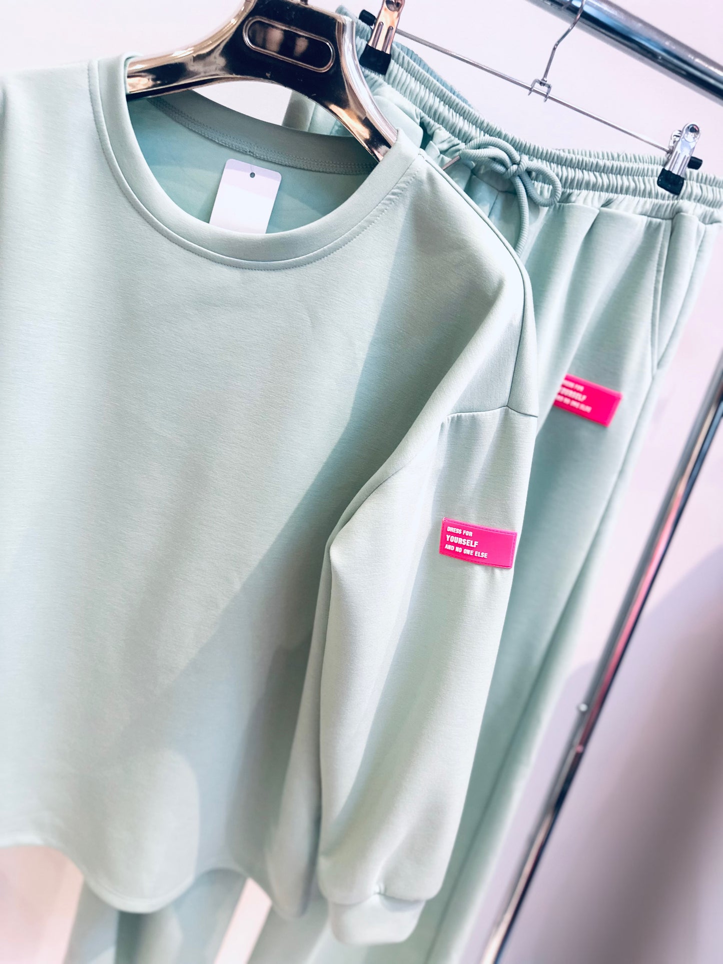MILA Mint Sweater & Joggers Lounge Set