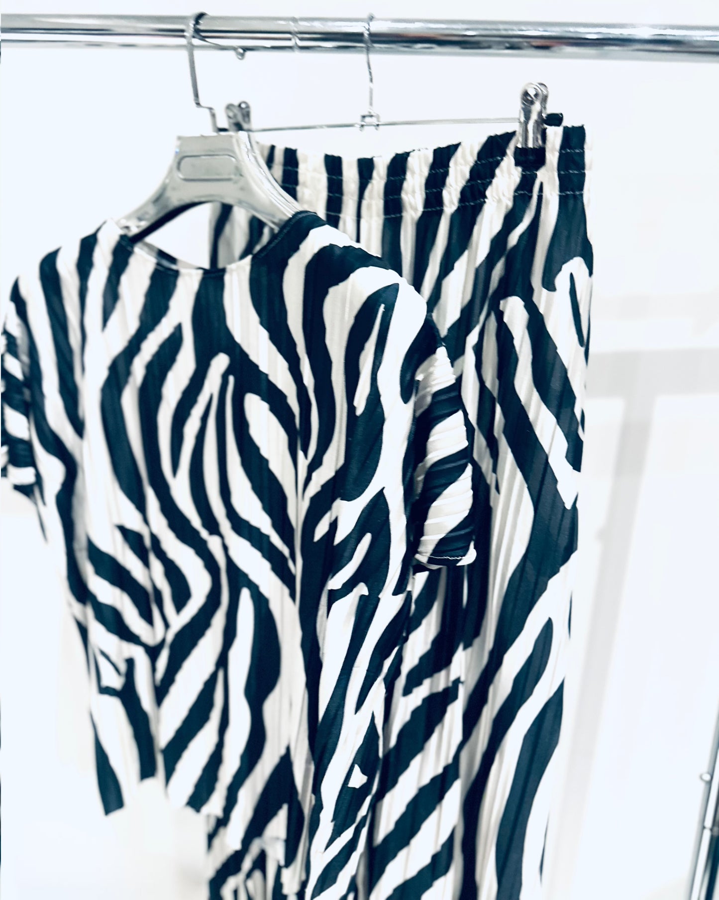 BELVIE Black Zebra Print Co-Ord