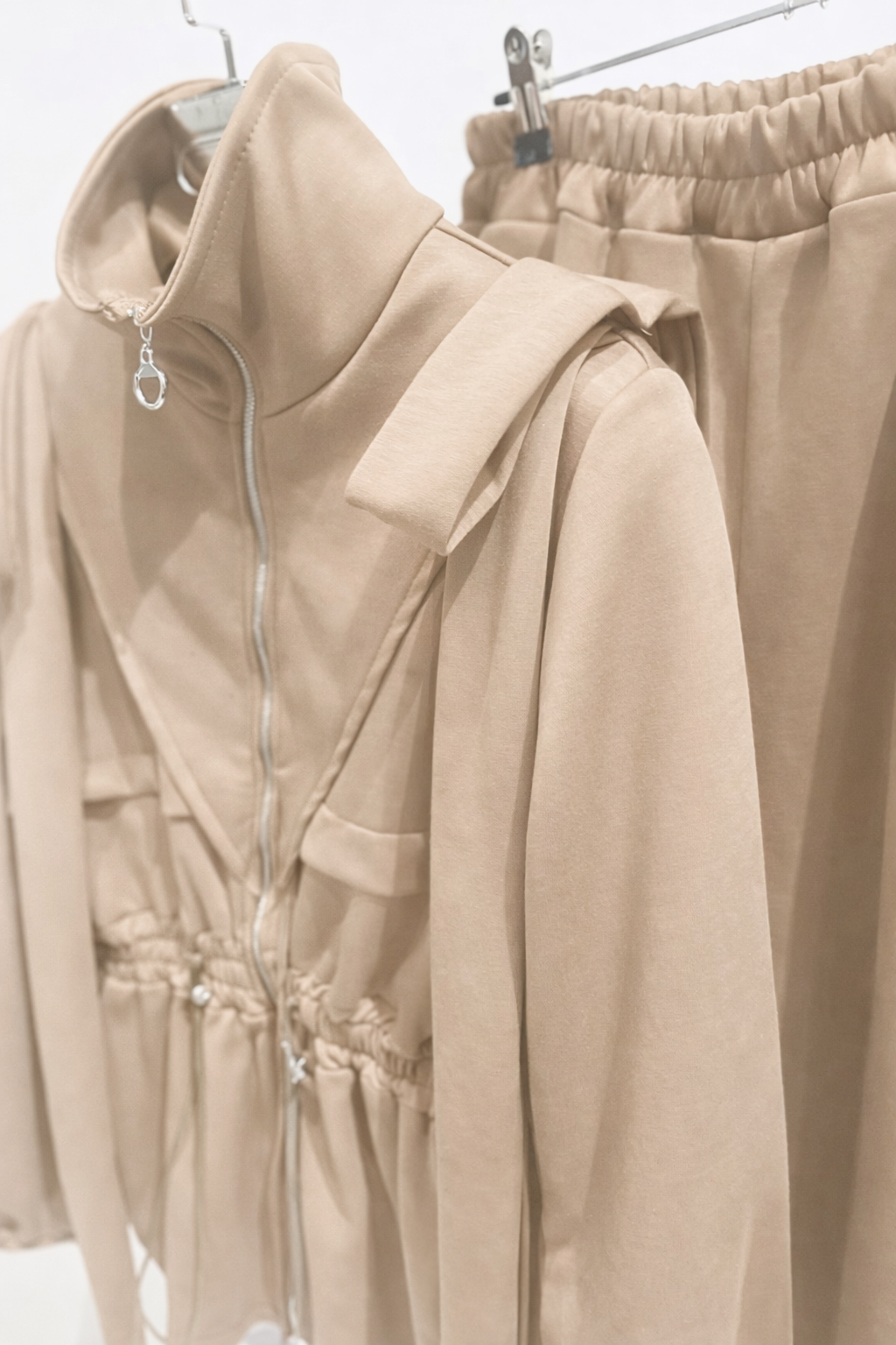 ROXIE Beige Zip Jacket & Joggers Co-Ord