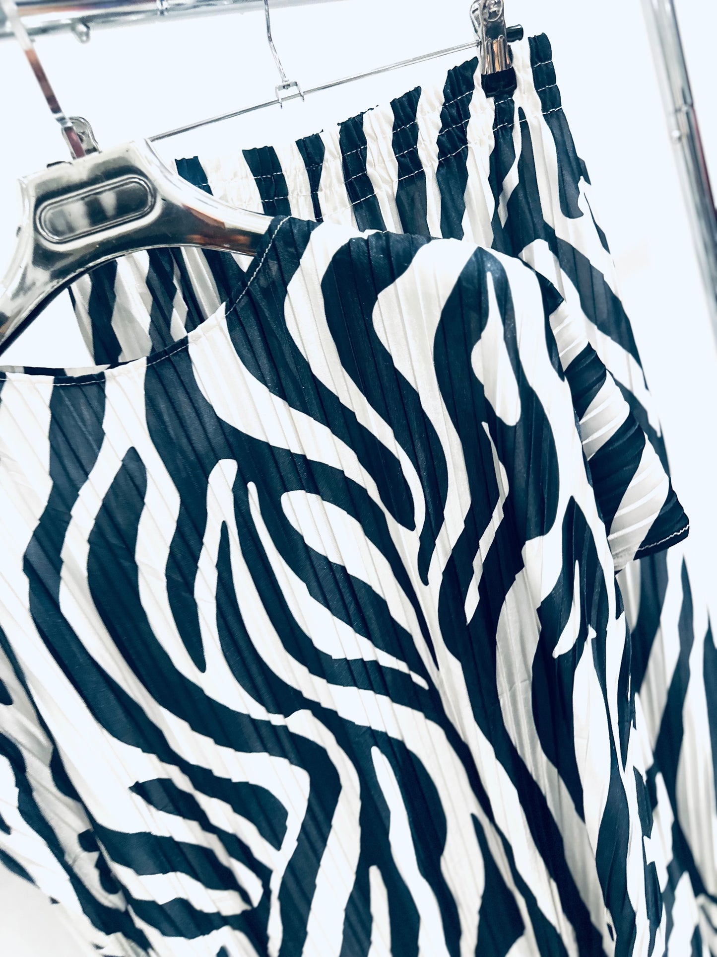 BELVIE Black Zebra Print Co-Ord