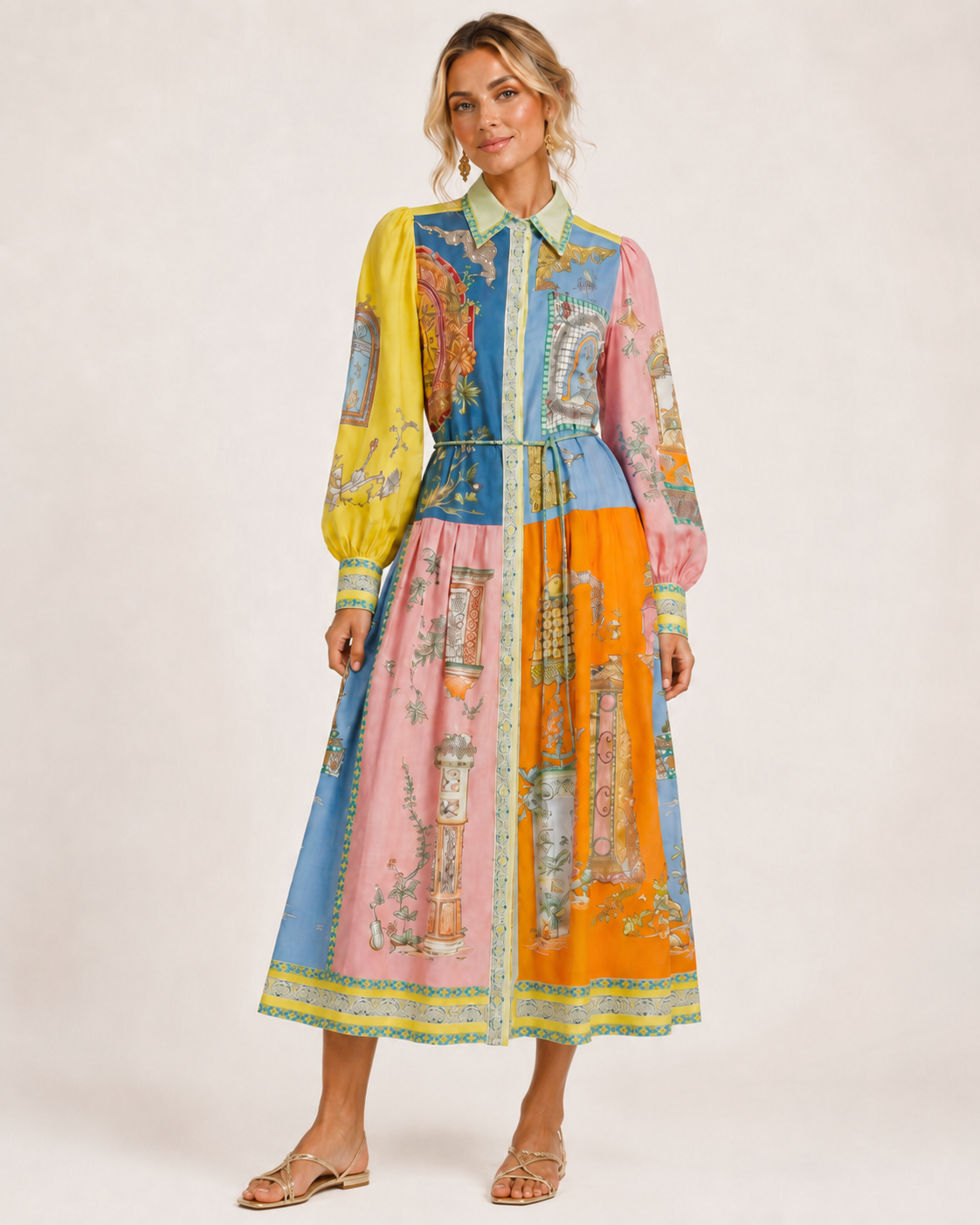MORIAH Patterned Dress