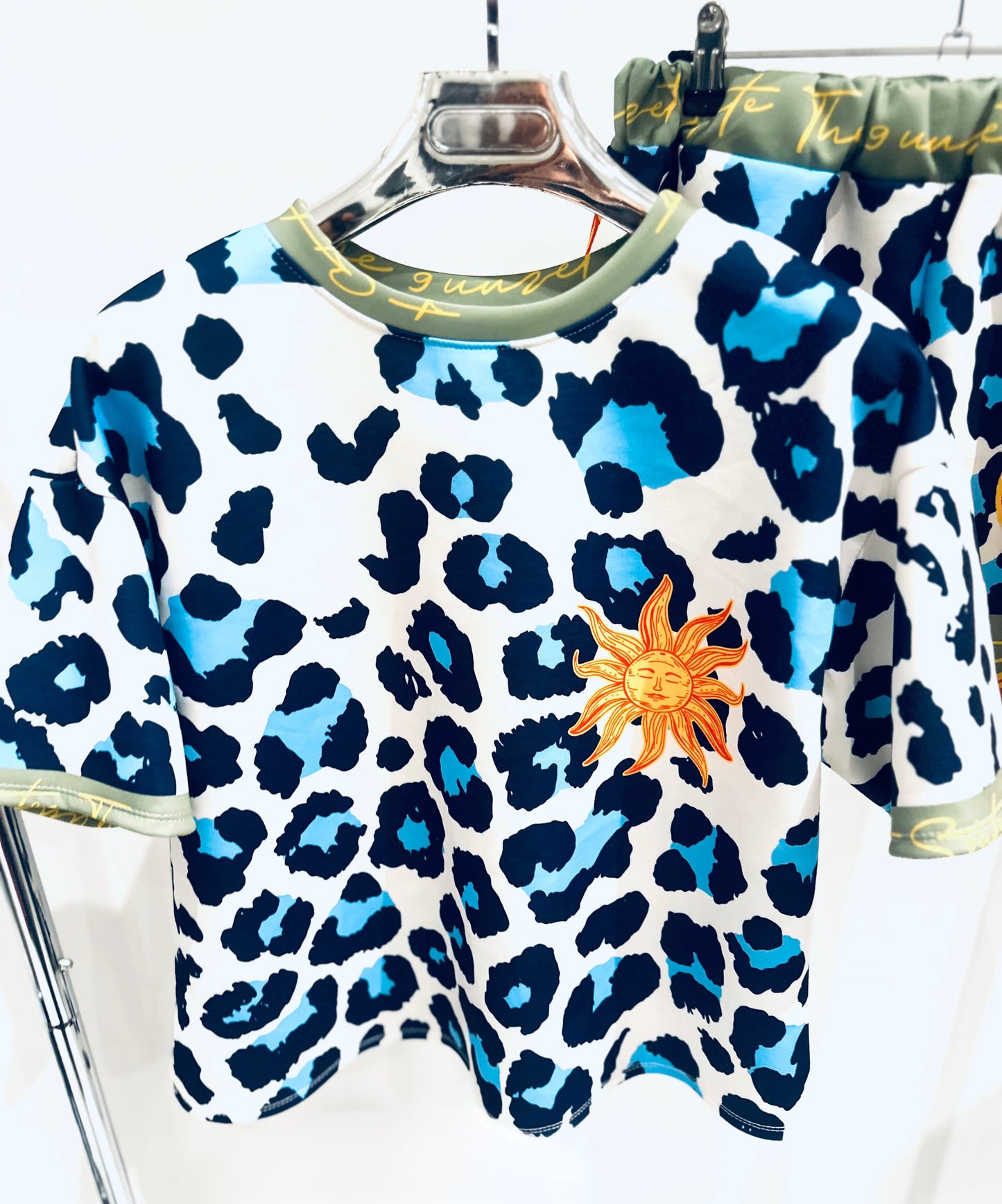 ZANA Leopard Print Shorts Set