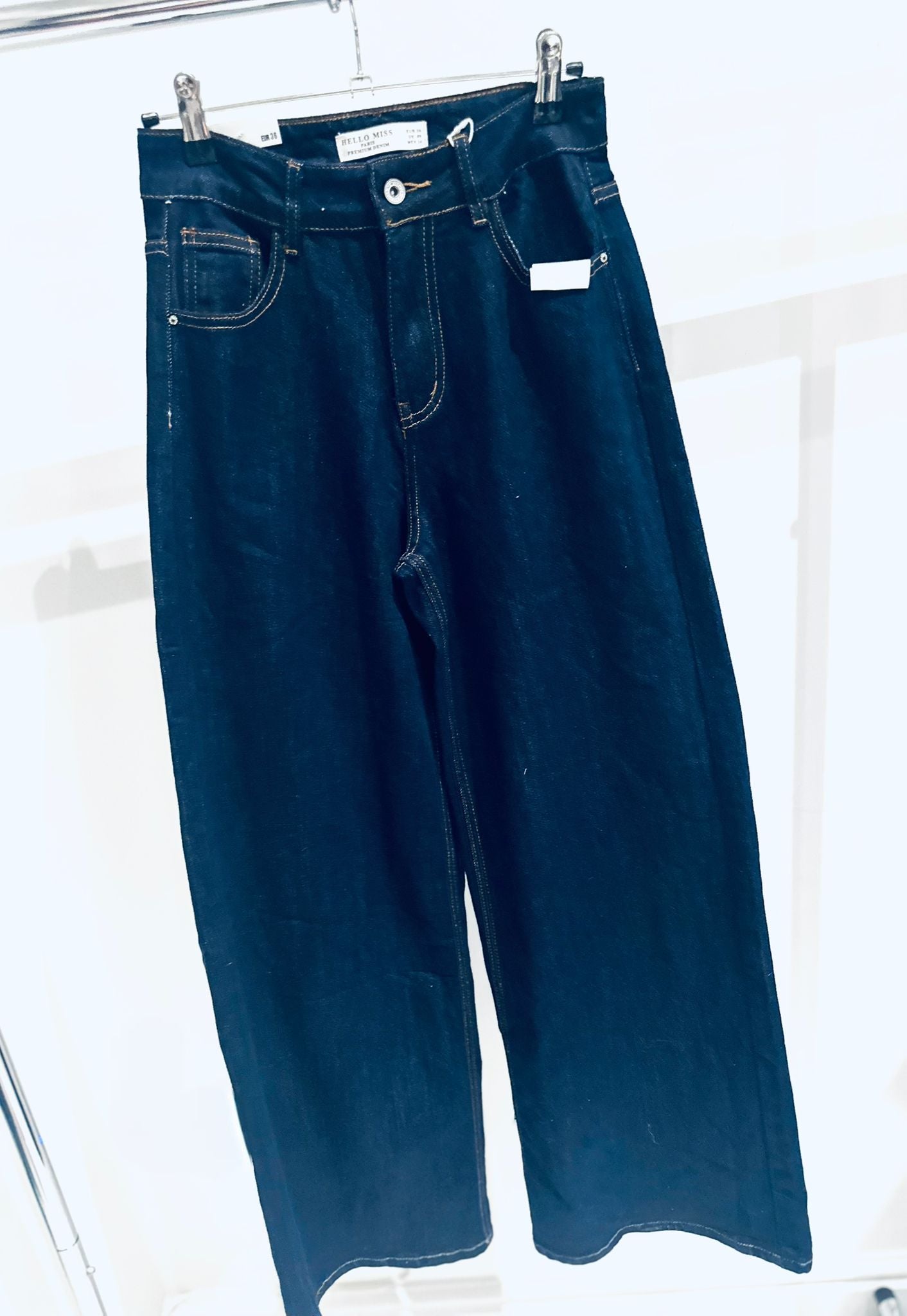 SERILDA Dark Denim Wide Leg Jeans