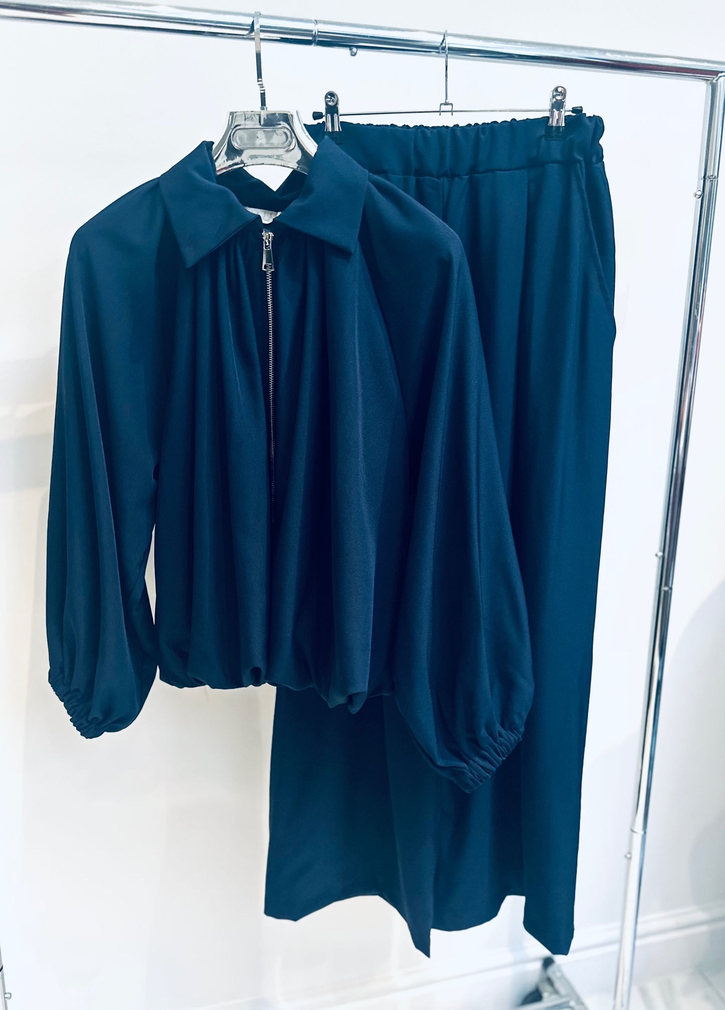 LIORA Navy Jacket & Trousers Co-Ord