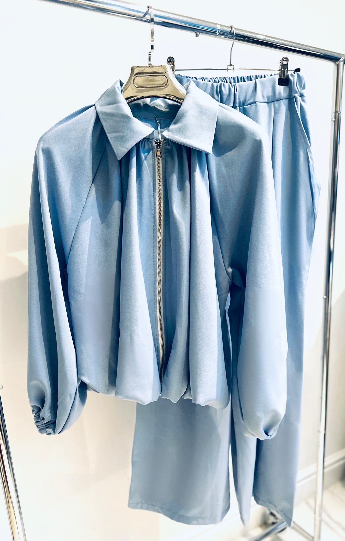 LIORA Blue Jacket & Trousers Co-Ord