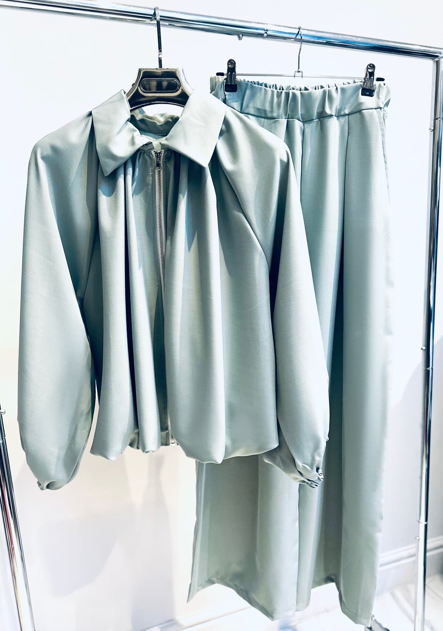 LIORA Mint Jacket & Trousers Co-Ord