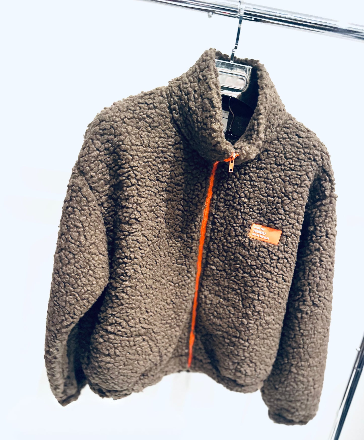 LANZA Brown & Orange Fleece Jacket