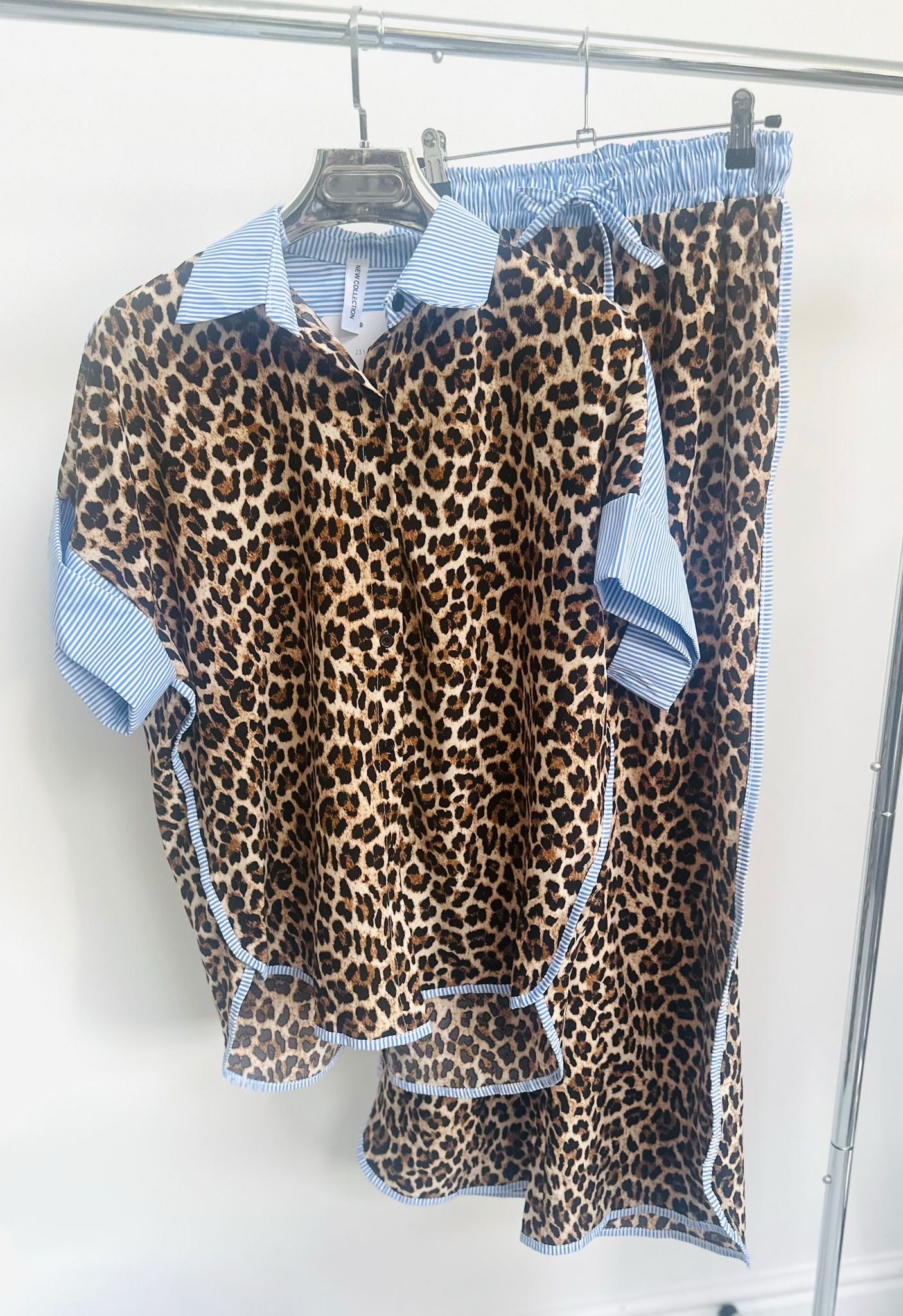 ZADIRA Animal Print Shirt & Trousers Co-Ord
