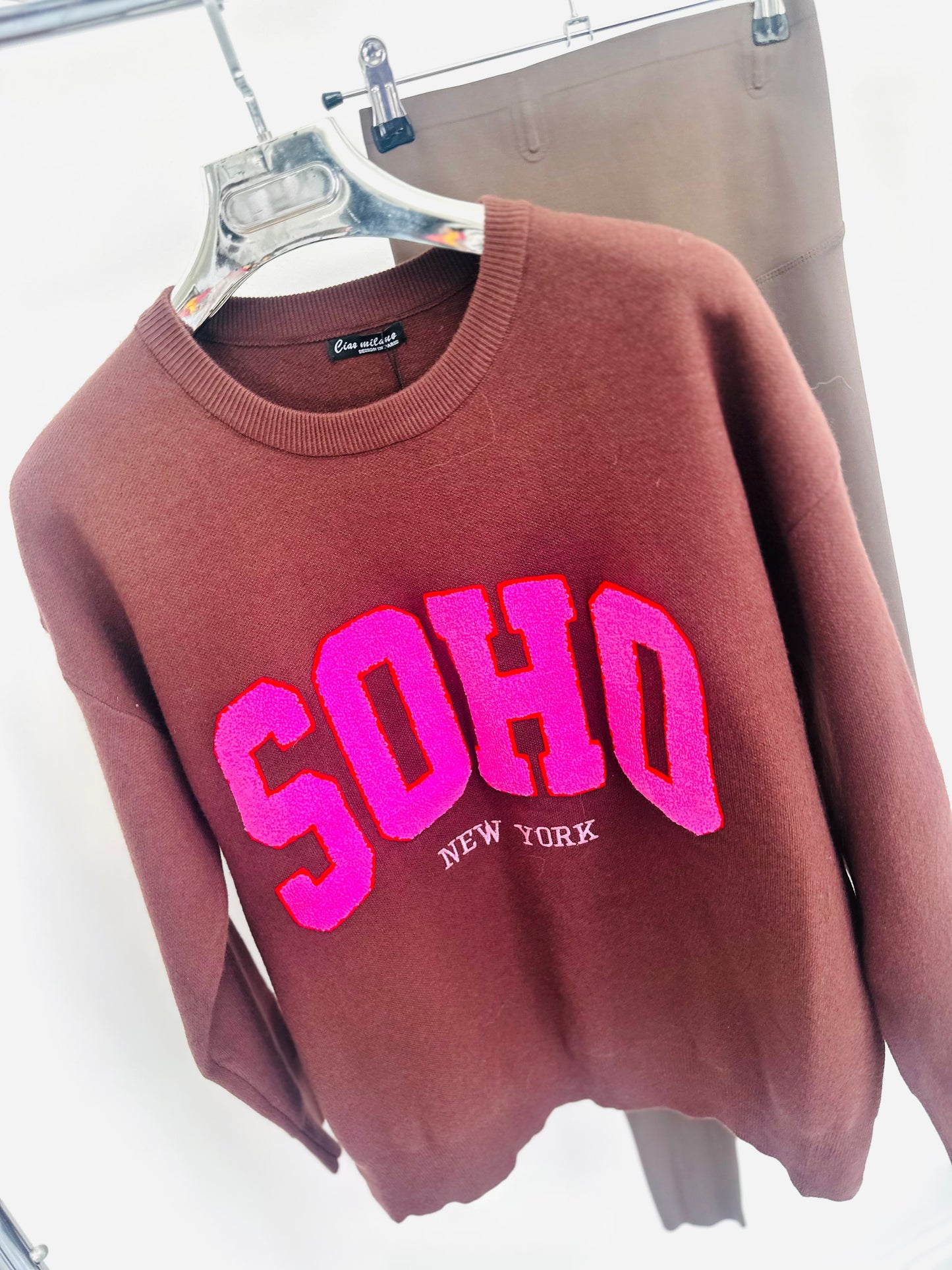 SOHO Brown Knitted Jumper
