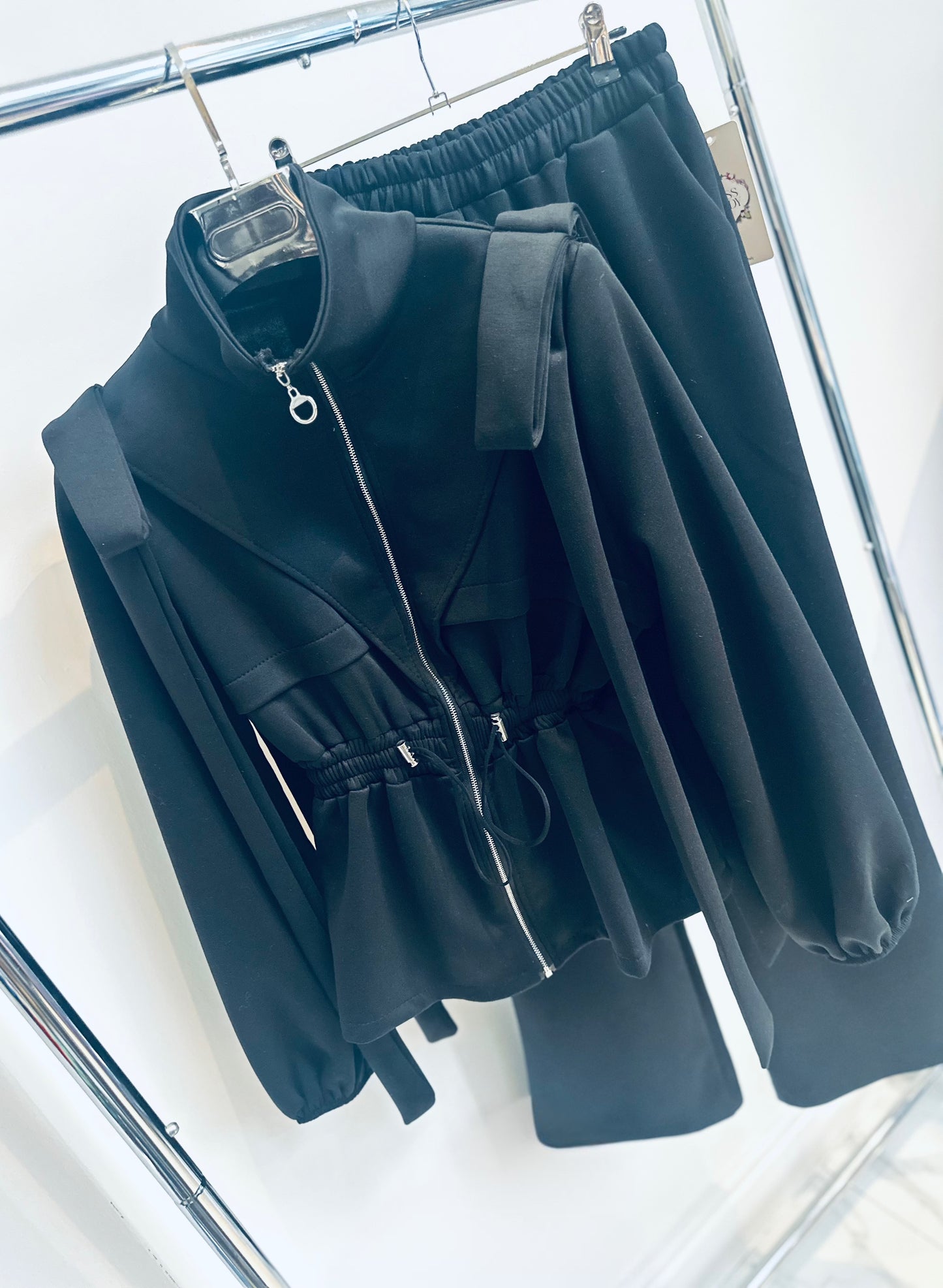 ROXIE Black Zip Jacket & Joggers Co-Ord