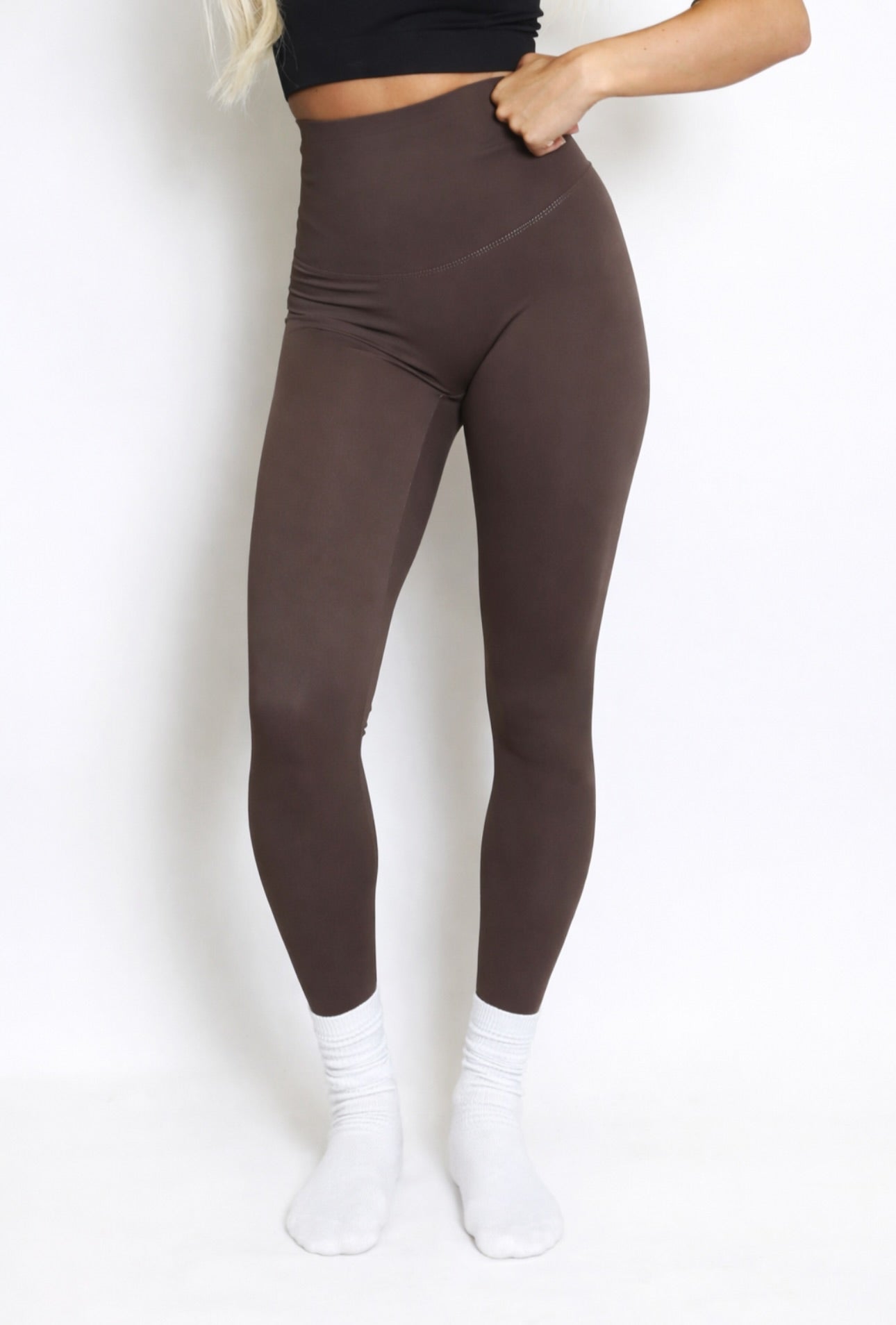 ZENA Brown High Waisted Buttery Soft Leggings