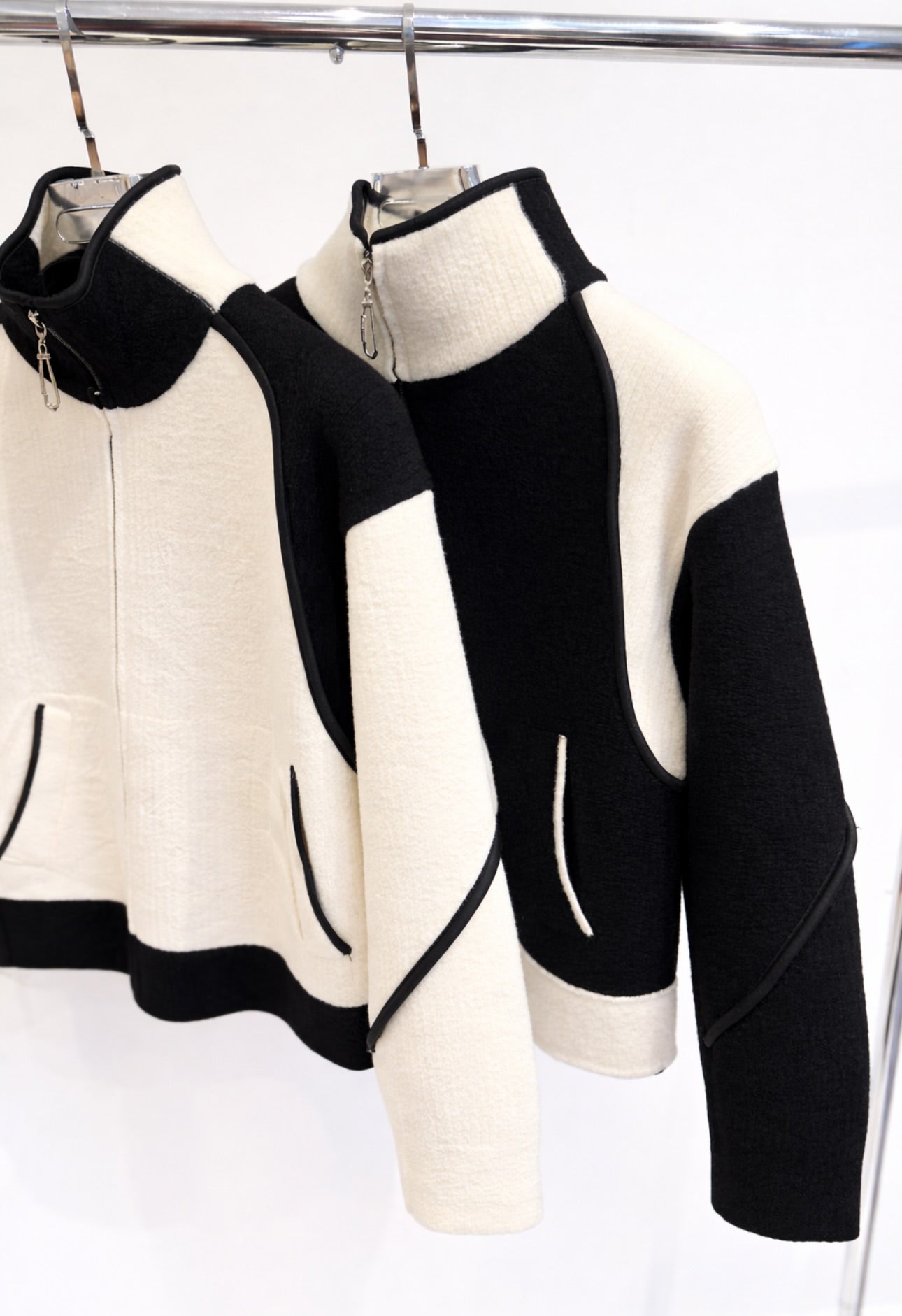 AMADEA Black Knitted Zip Jacket