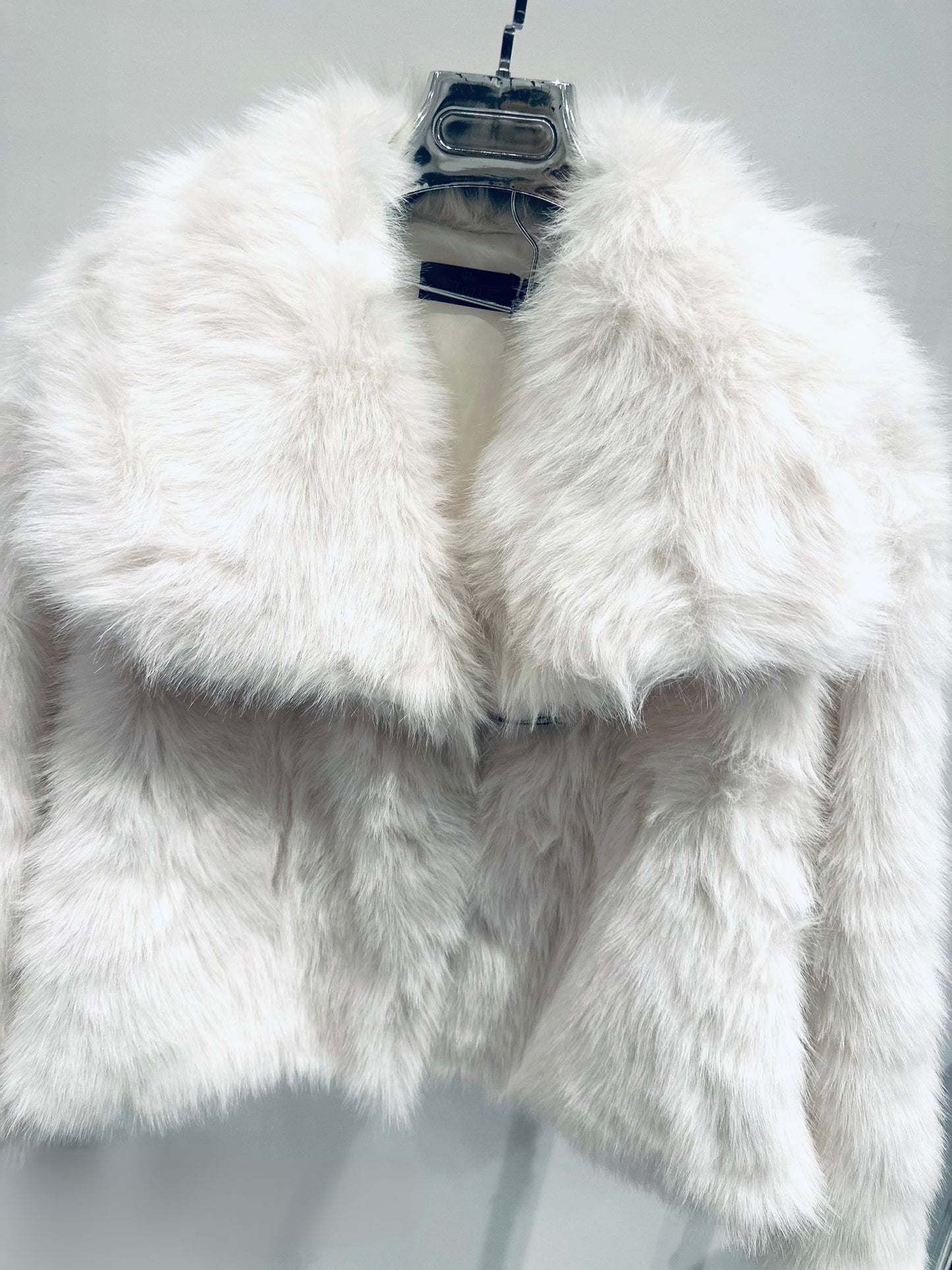 COCO Ivory Faux Fur Jacket