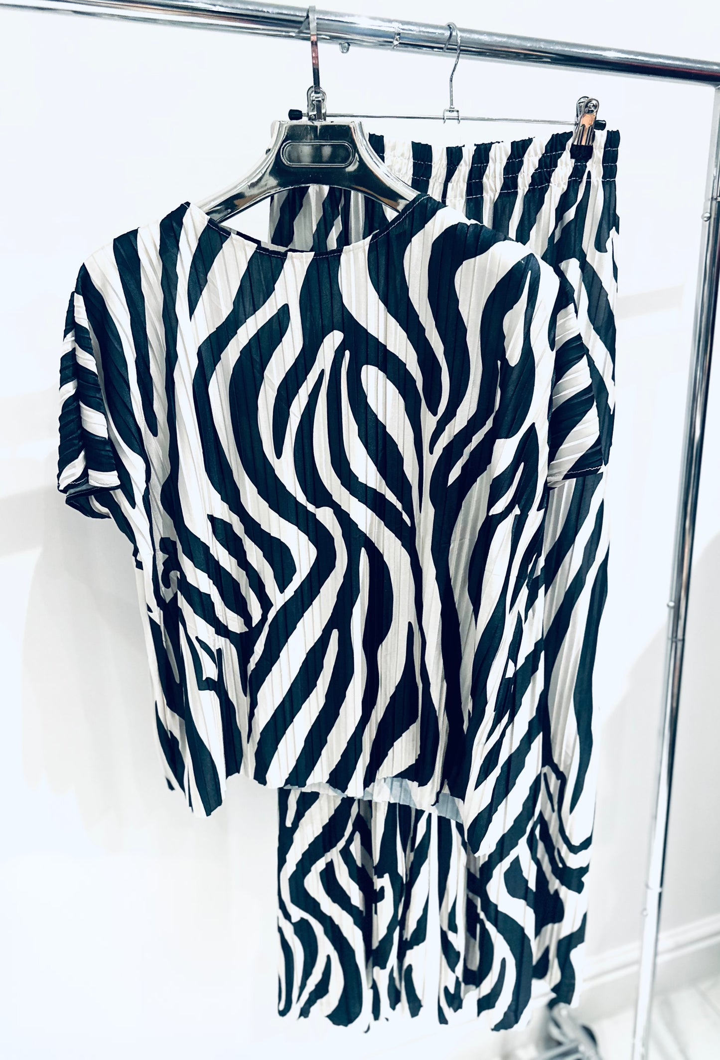 BELVIE Black Zebra Print Co-Ord