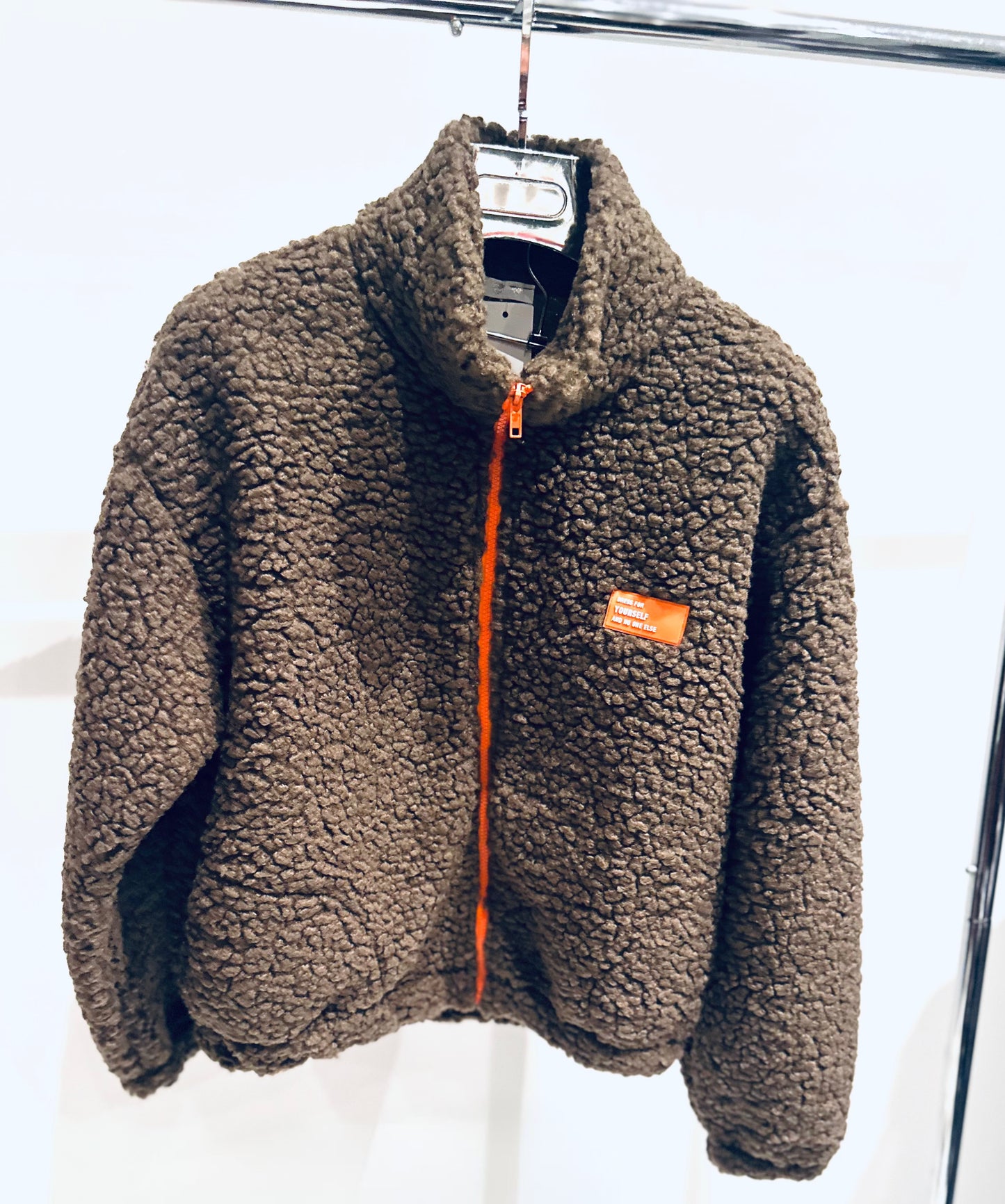 LANZA Brown & Orange Fleece Jacket