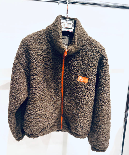 LANZA Brown & Orange Fleece Jacket