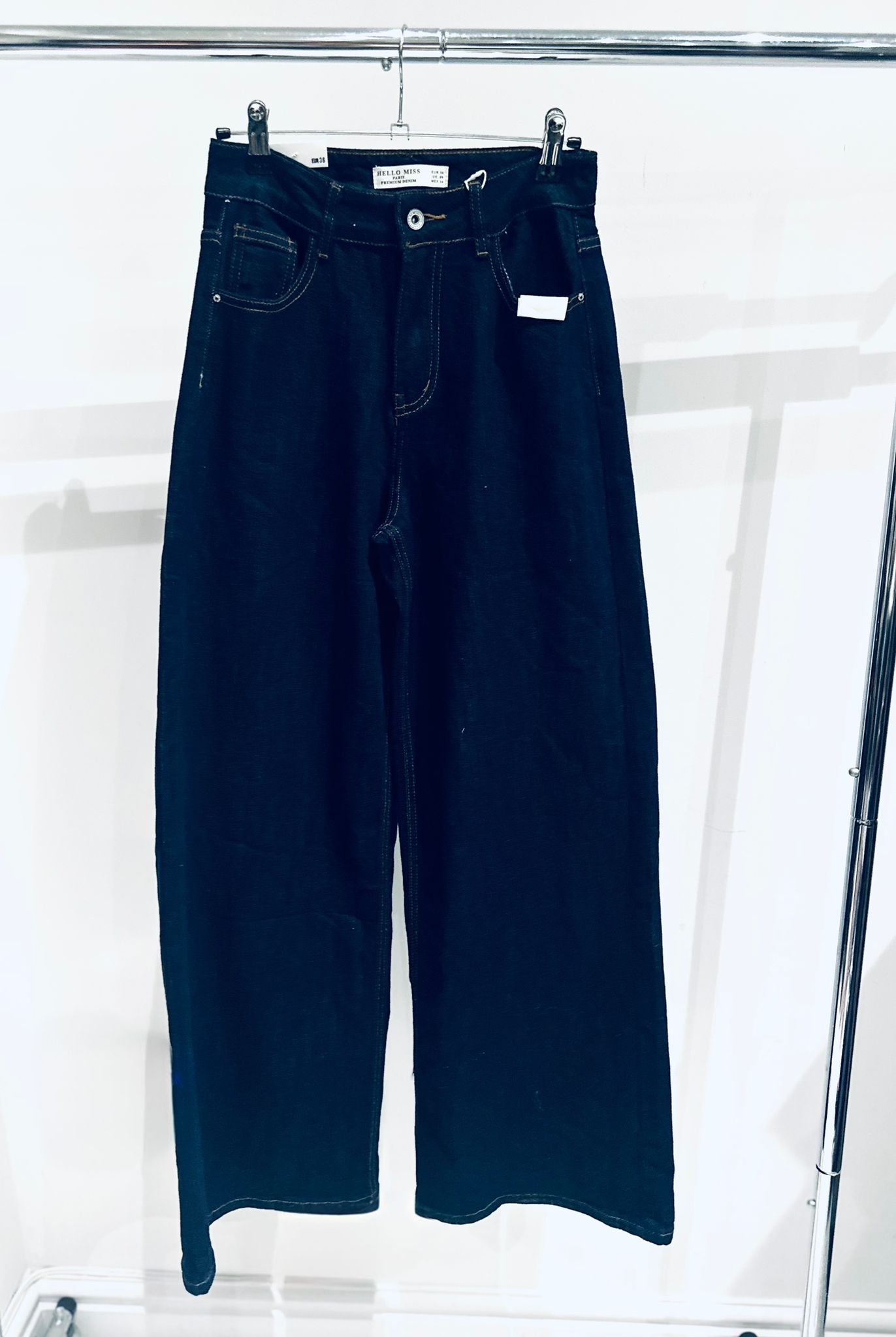 SERILDA Dark Denim Wide Leg Jeans