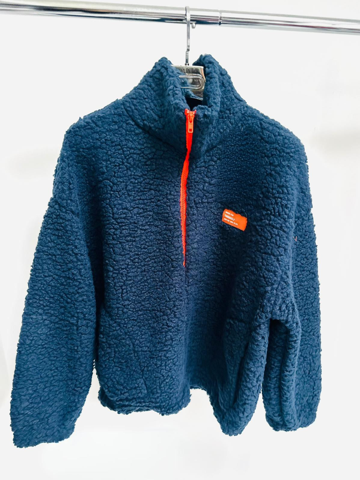 LANZA Navy & Orange Fleece Jacket