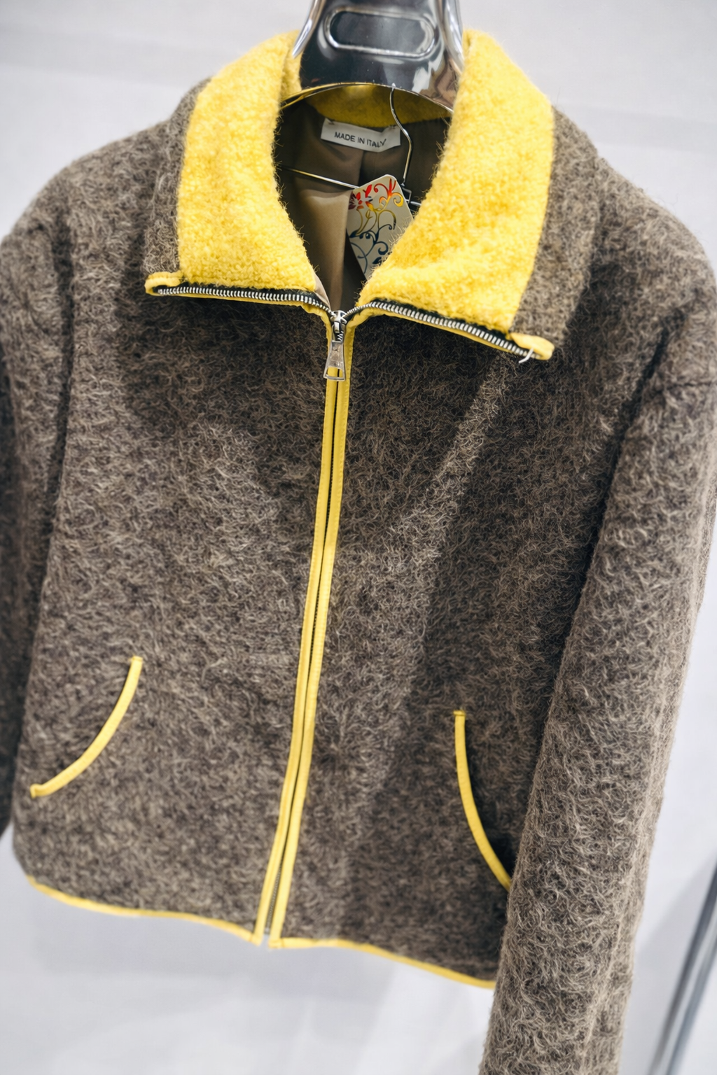 MAHIKA Taupe Contrast Jacket
