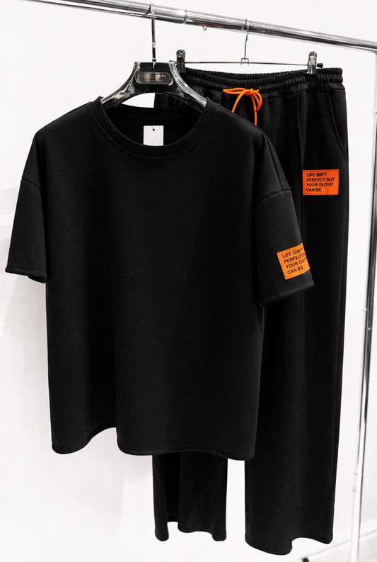 AMARA Black TShirt & Pants Co-Ord