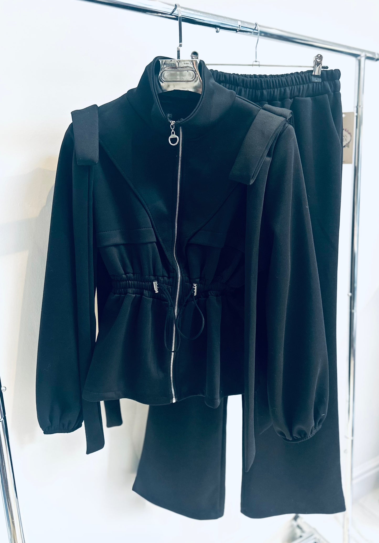 ROXIE Black Zip Jacket & Joggers Co-Ord