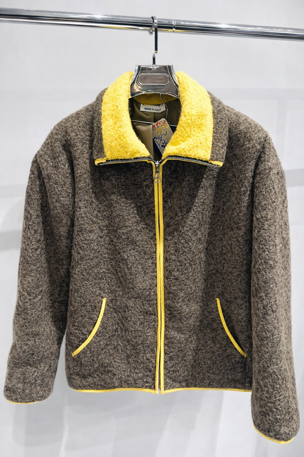 MAHIKA Taupe Contrast Jacket