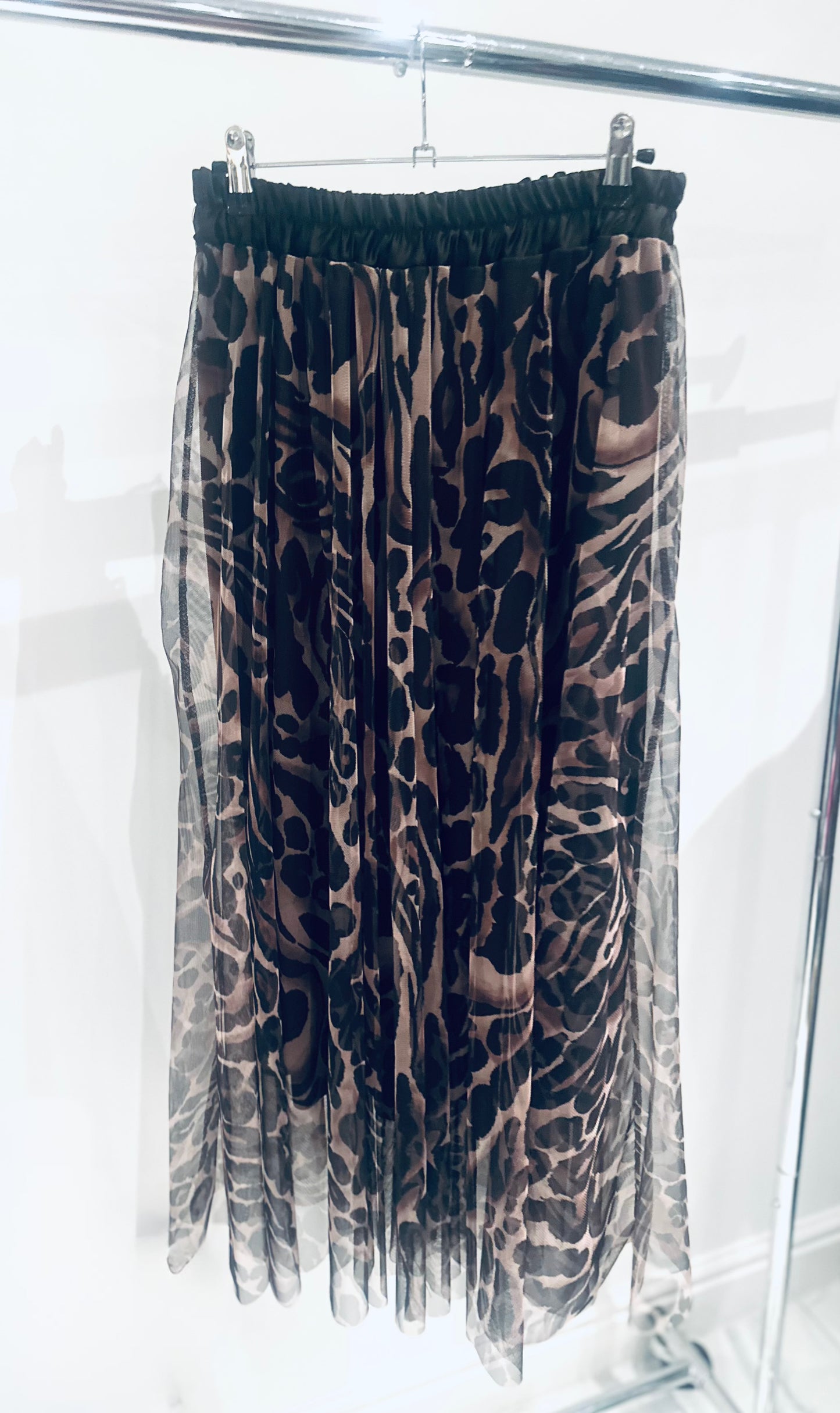 CELEYA Animal Print Skirt
