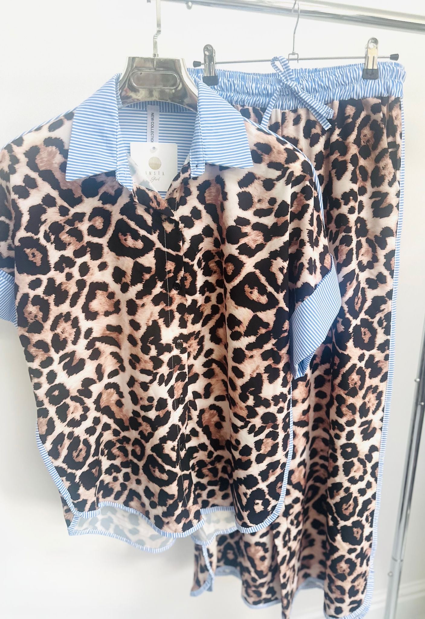 ZADIRA Animal Print Shirt & Trousers Co-Ord